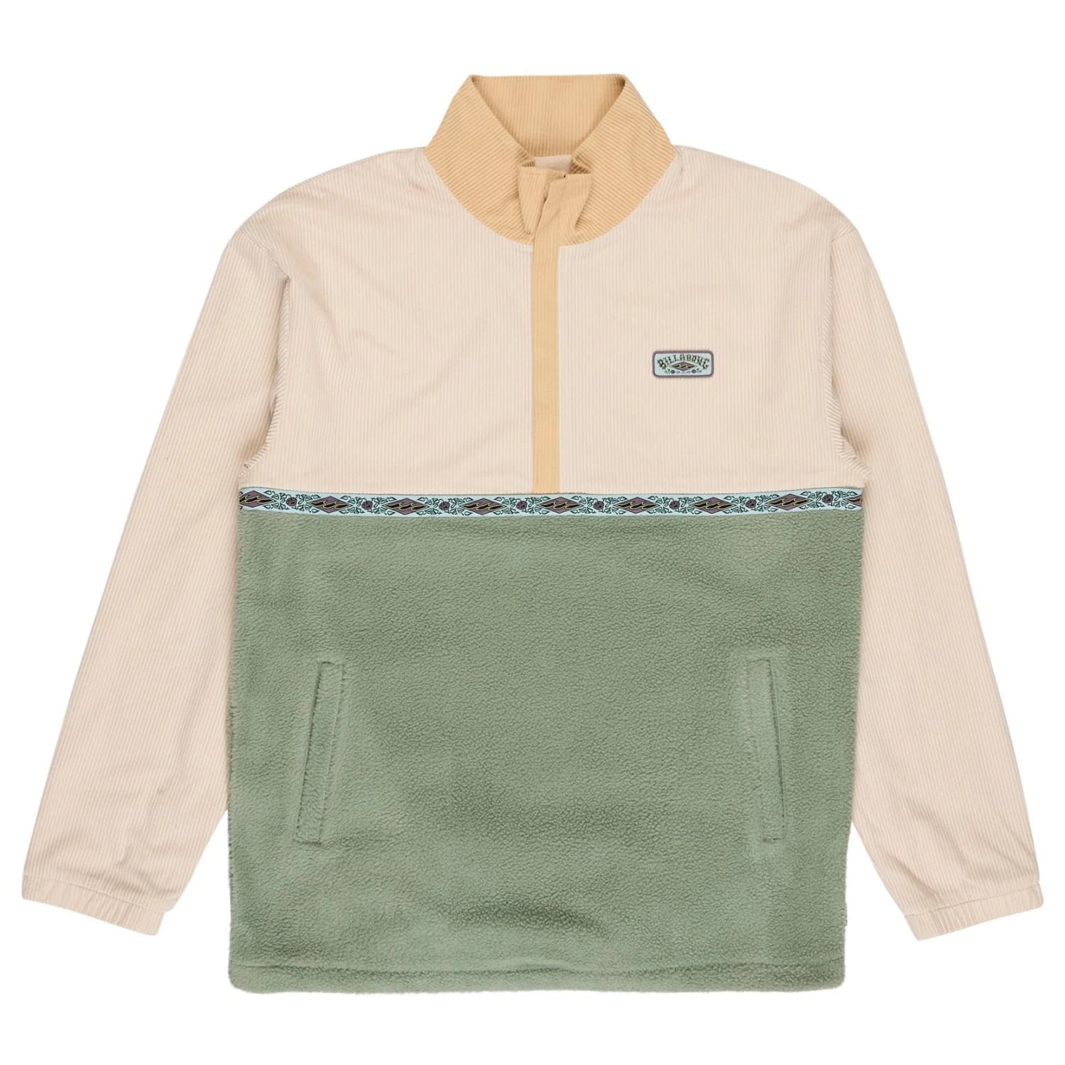 Мъжки поларен пуловер Billabong Space Lobster Fleece jumper - Khaki