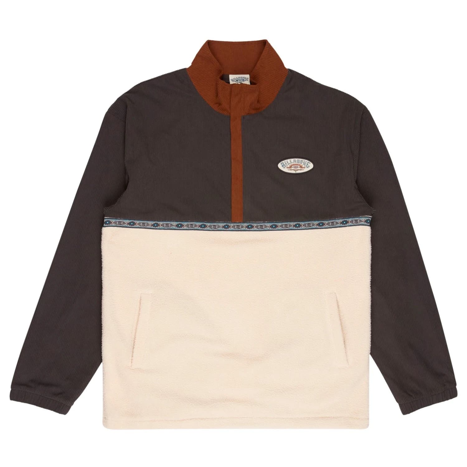 Мъжки поларен пуловер Billabong Space Lobster Fleece jumper - Tortoise Shell
