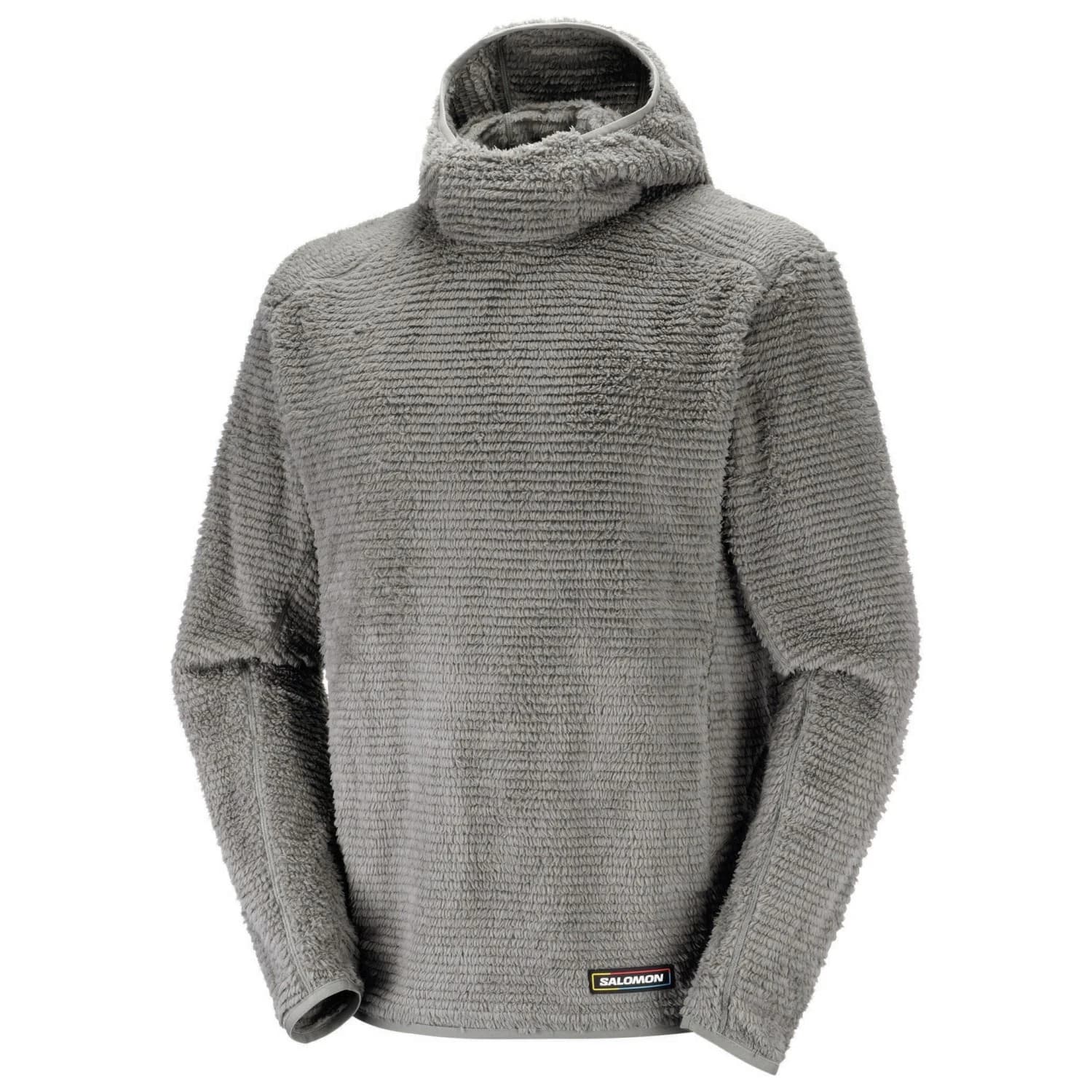 Мъжки поларен пуловер Salomon Thernova Fleece Hood Fleece jumper - Castor Gray