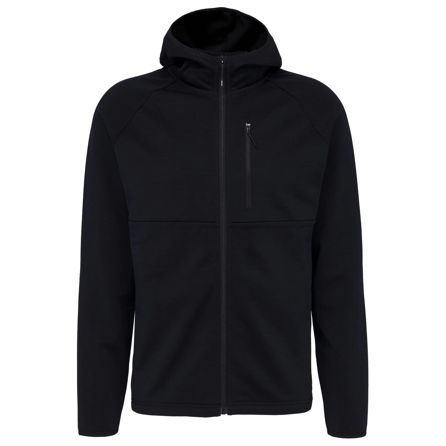 Вълнено яке Stoic MerinoFleece335 KuolpaSt. III Zip Hoody Merino hoodie - Black