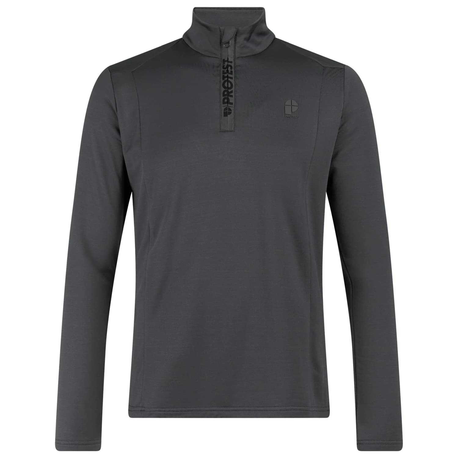 Мъжки поларен пуловер Protest PRTRewill 1/4 Zip Active Top Longsleeve - Basaltgrey