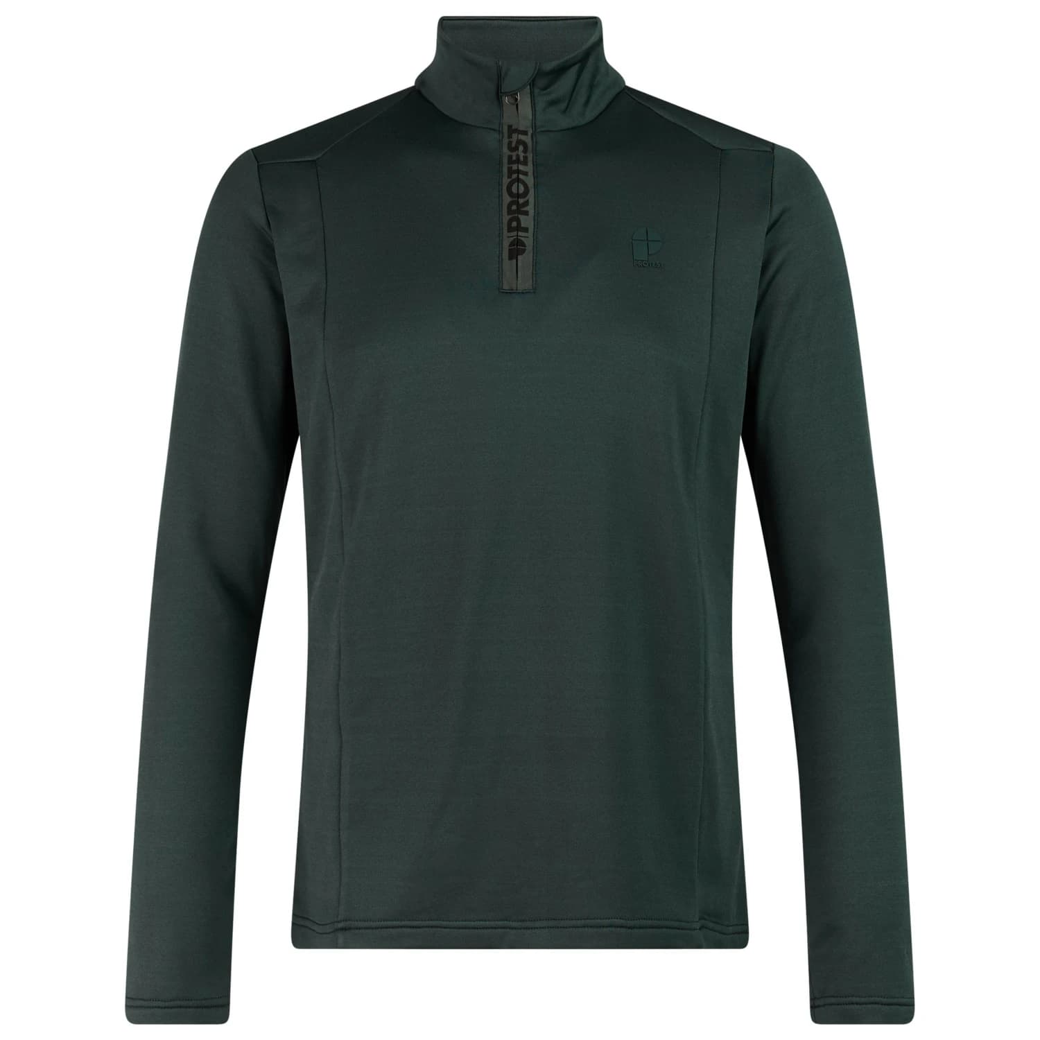 Мъжки поларен пуловер Protest PRTRewill 1/4 Zip Active Top Longsleeve - Kombu Green