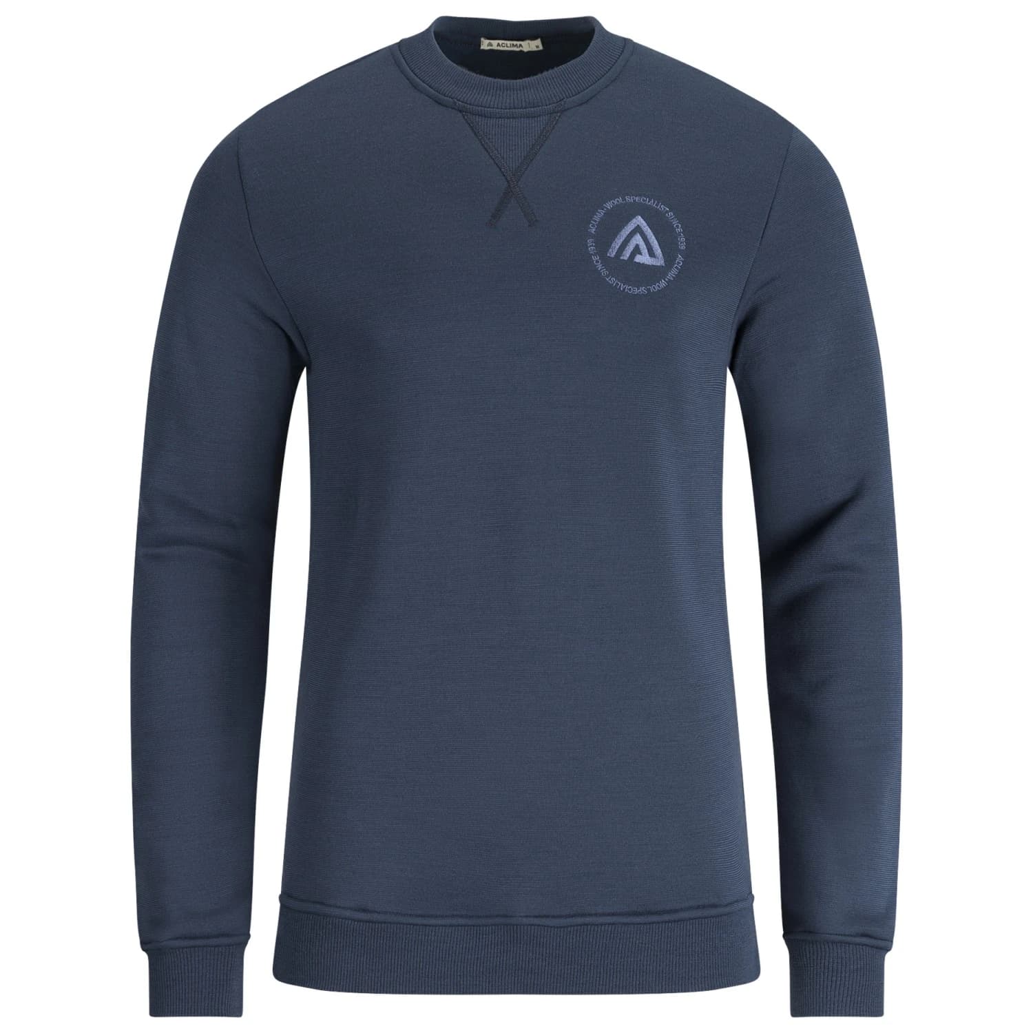 Мъжки вълнен пуловер Aclima Fleecewool Crewneck Merino jumper - Midnight Navy