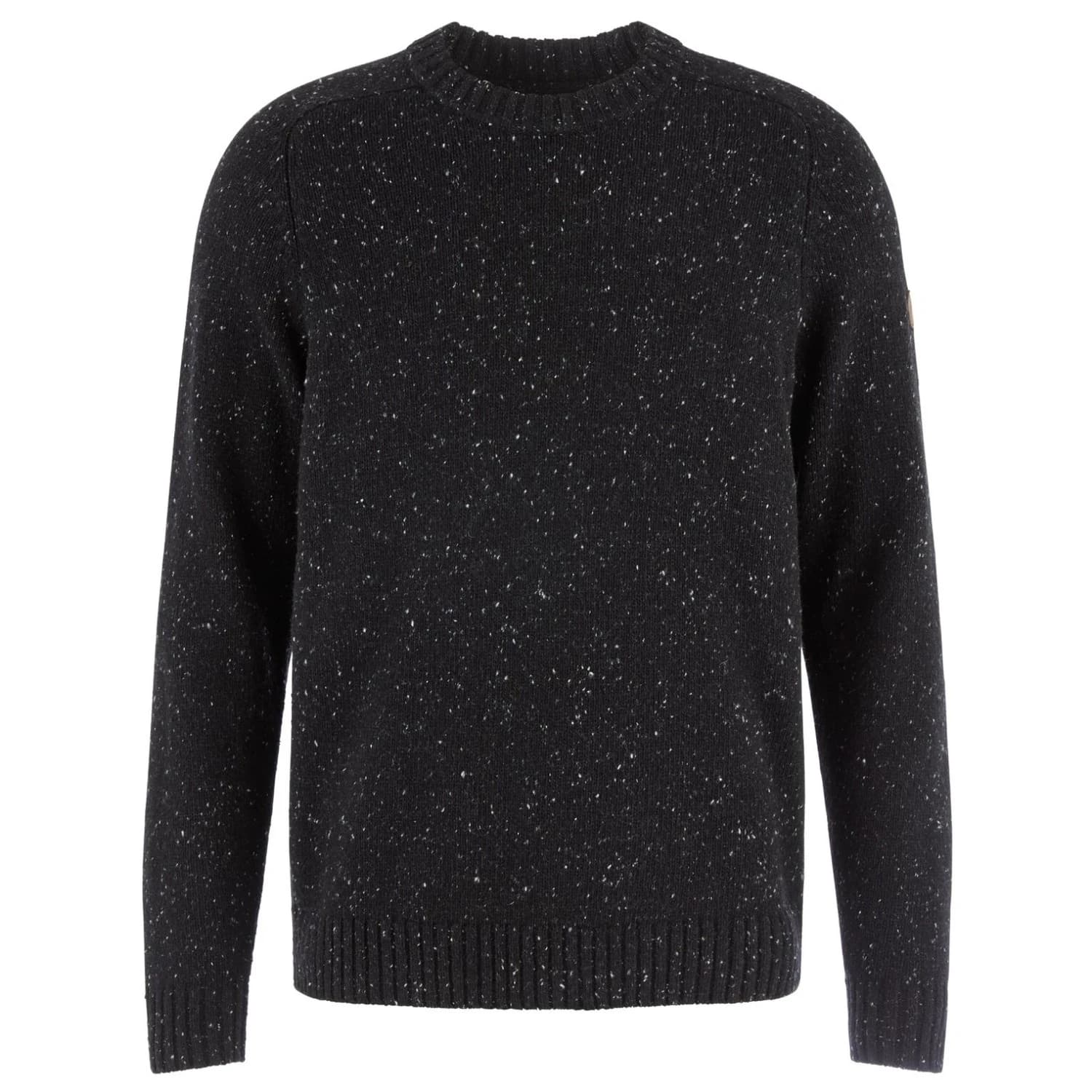Мъжки вълнен пуловер Fjällräven Övik Neps Knit Sweater Wool jumper - Black