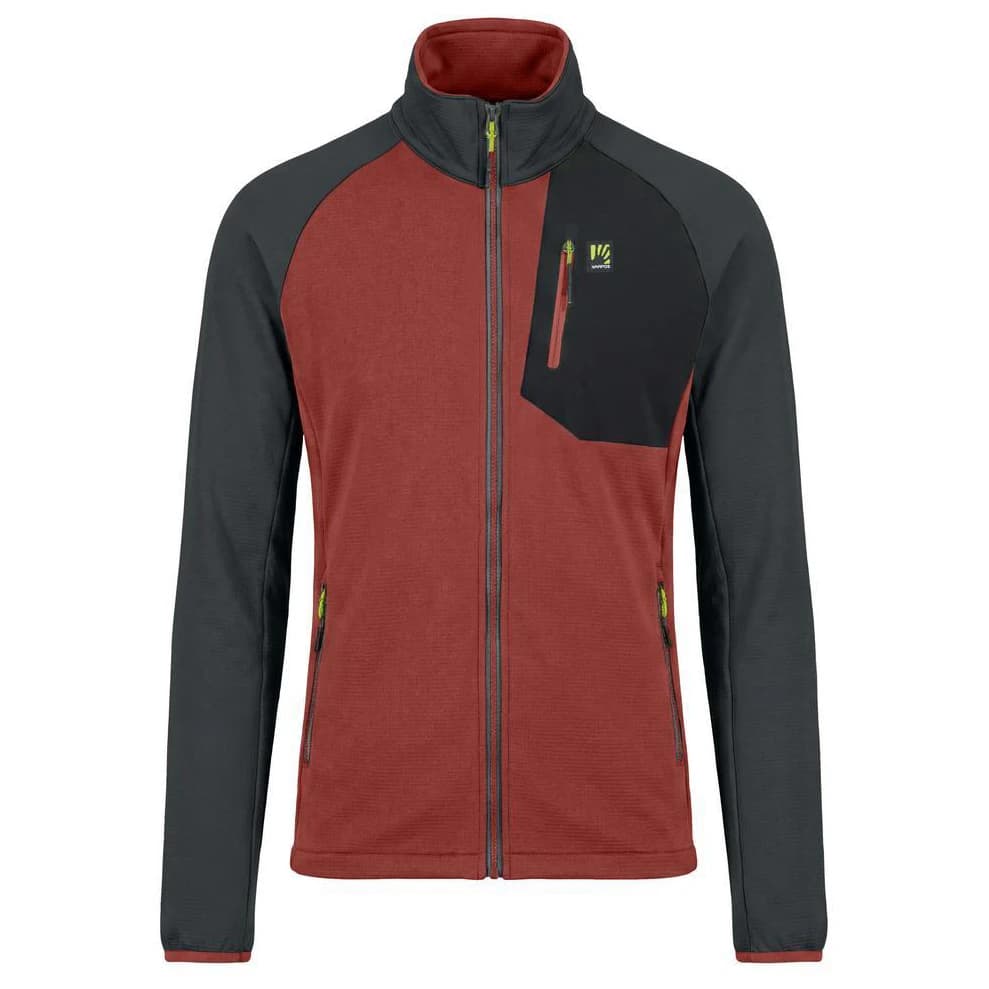 Мъжко поларено яке Karpos Odle Evo Full Zip Fleece Fleece jacket - Fire / Woodl.Gray