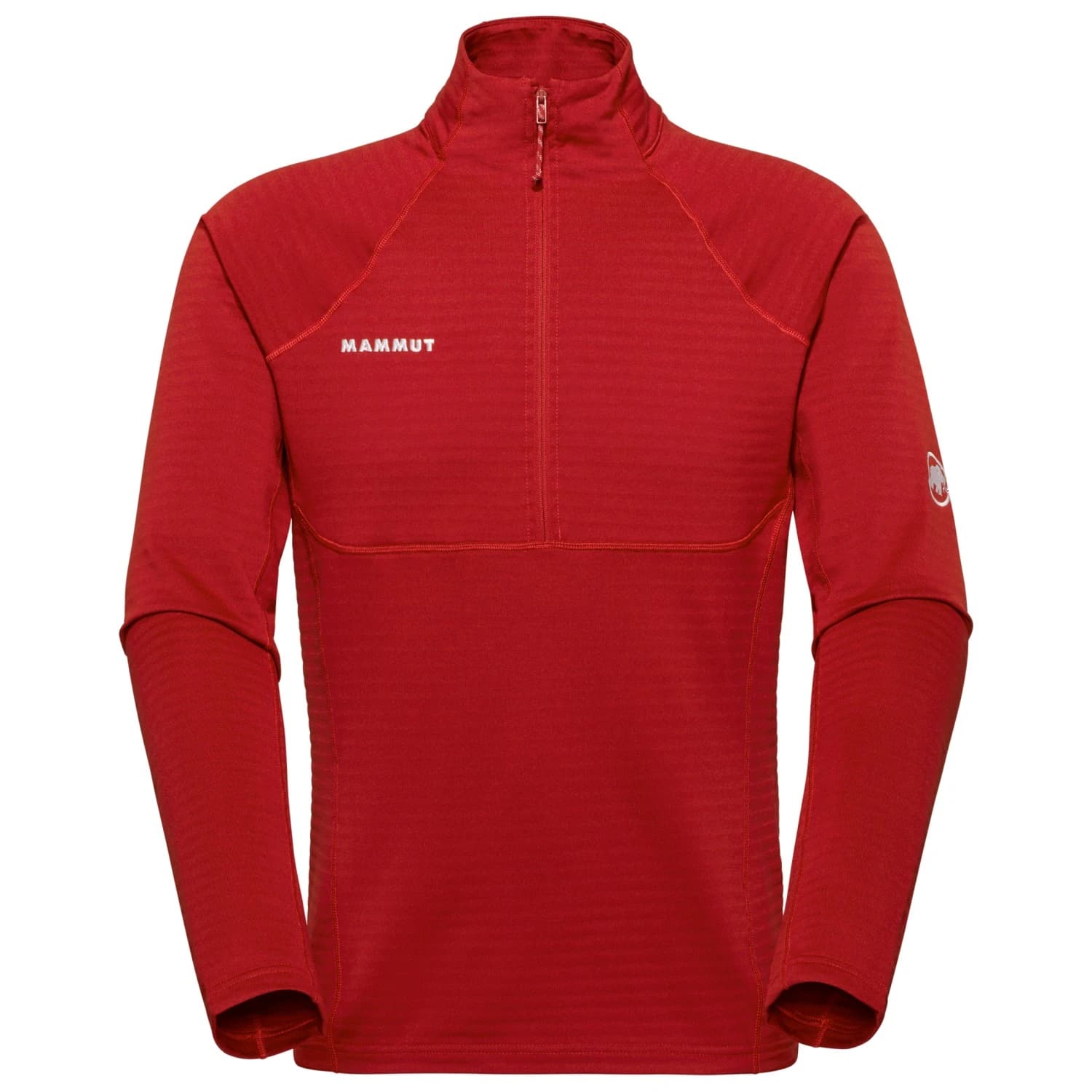 Мъжки поларен пуловер Mammut Taiss ML Half Zip Pull Fleece jumper - Dark Mammut Red