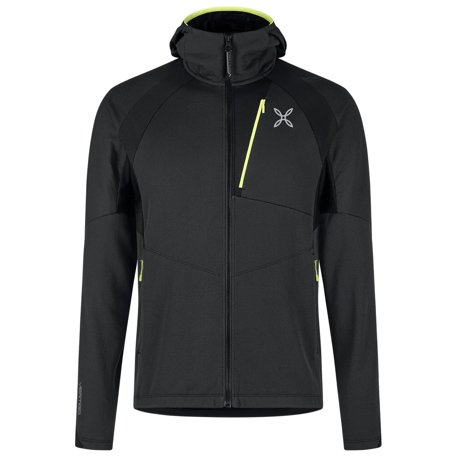 Поларено яке Montura Vertigo Octa Hooded Maglia Fleece jacket - Ardesia / Sunny Lime