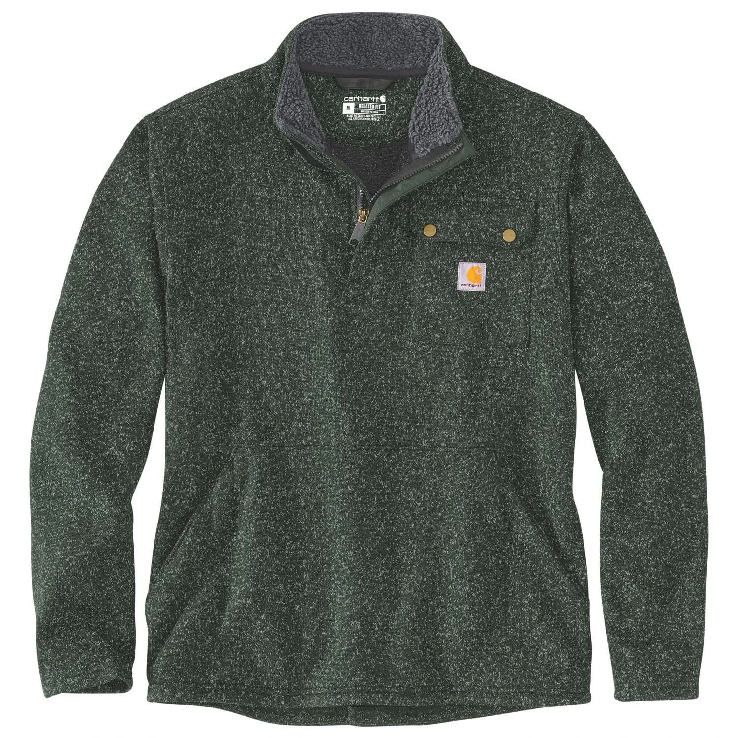 Поларен пуловер Carhartt Wayland Sweater Fleece jumper - Forestry Green