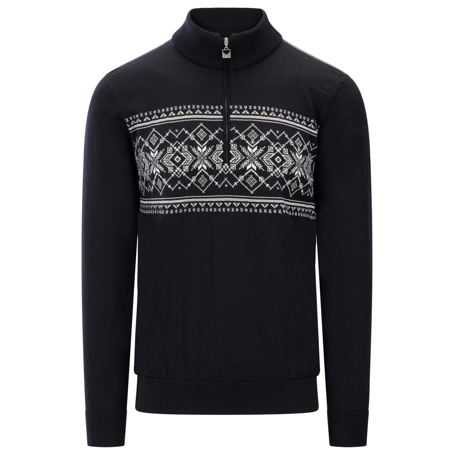 Вълнен пуловер Dale of Norway Liaset Sweater Merino jumper - Black / Offwhite