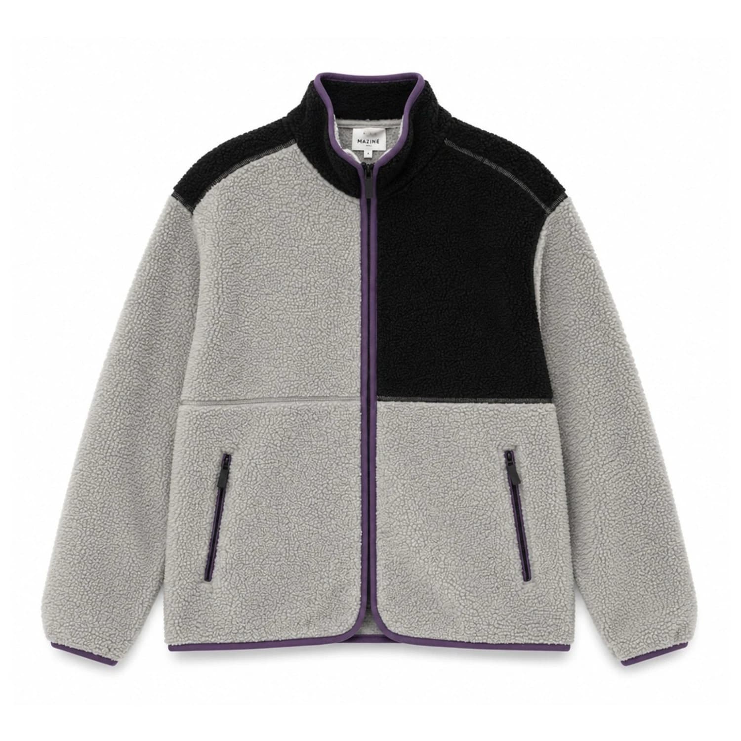 Поларено яке Mazine Color Block Sherpa Jacket Fleece jacket - Ice Blue / Black
