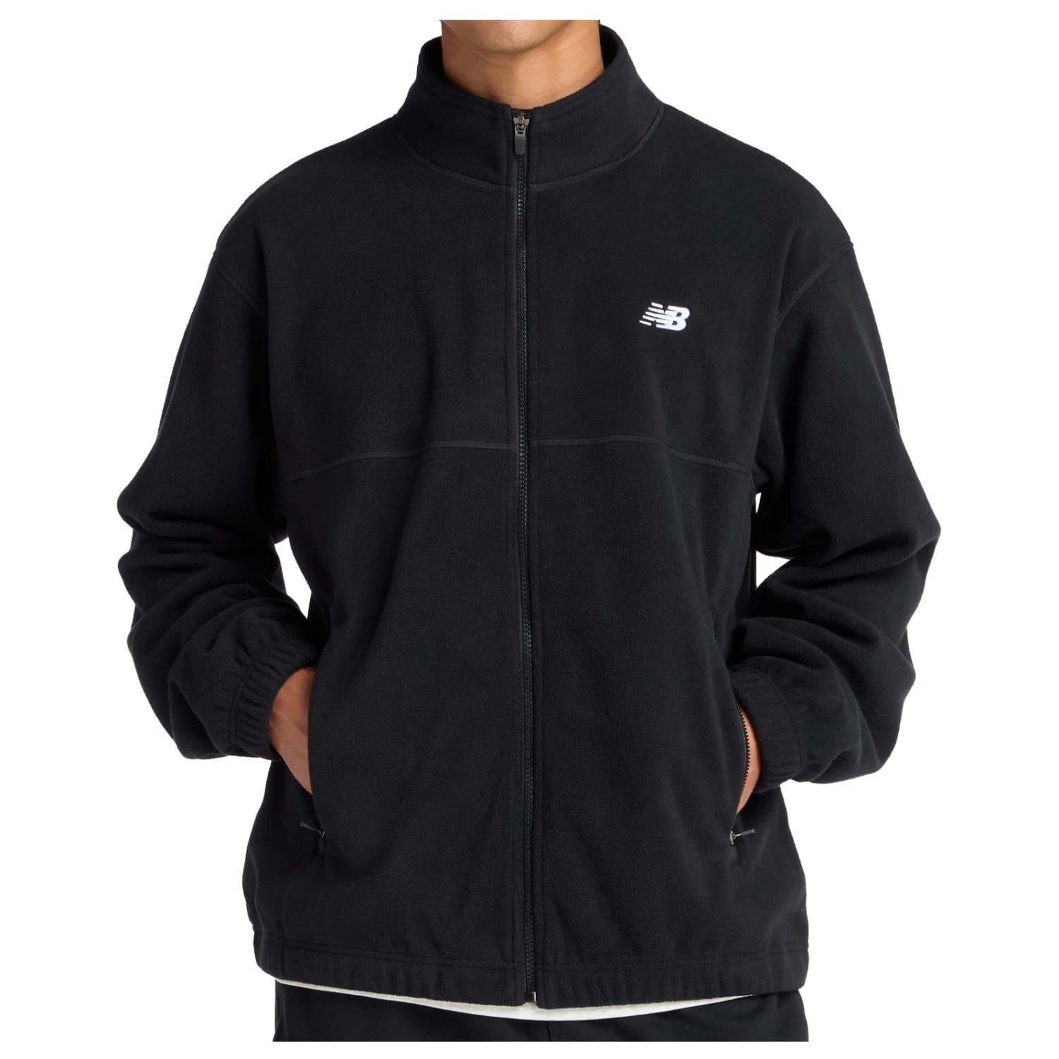 Мъжко поларено яке New Balance Polar Fleece Jacket - Black