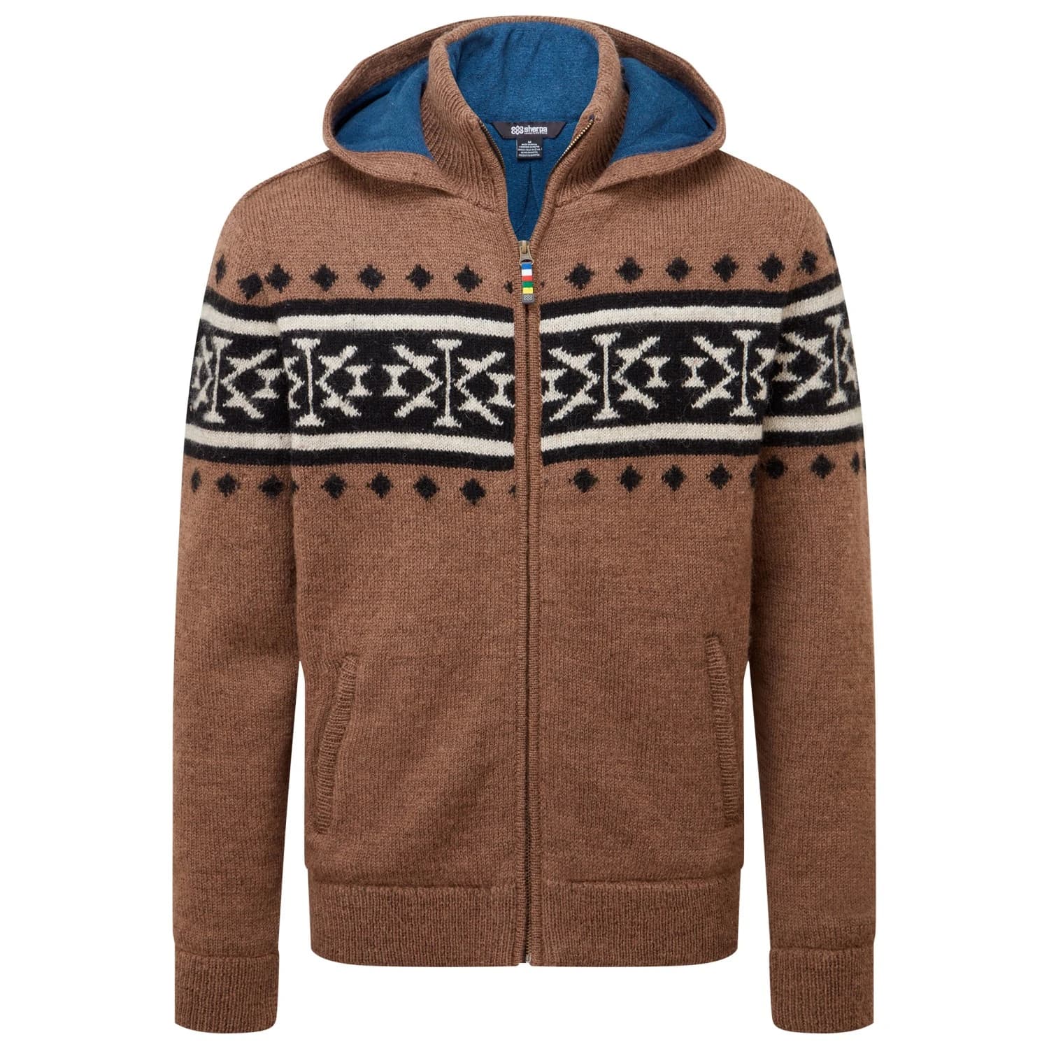 Вълнено яке Sherpa Kirtipur Sweater Hoodie - Bark