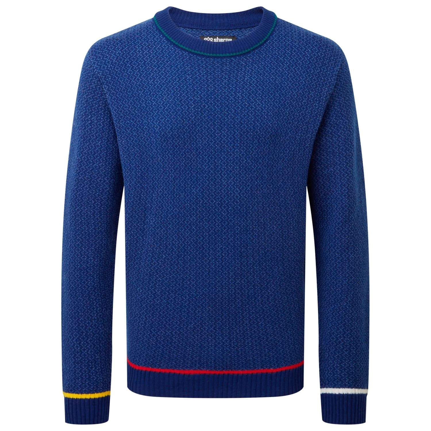 Мъжки вълнен пуловер Sherpa Shankar Crew Fleece jumper - Rupa Blue