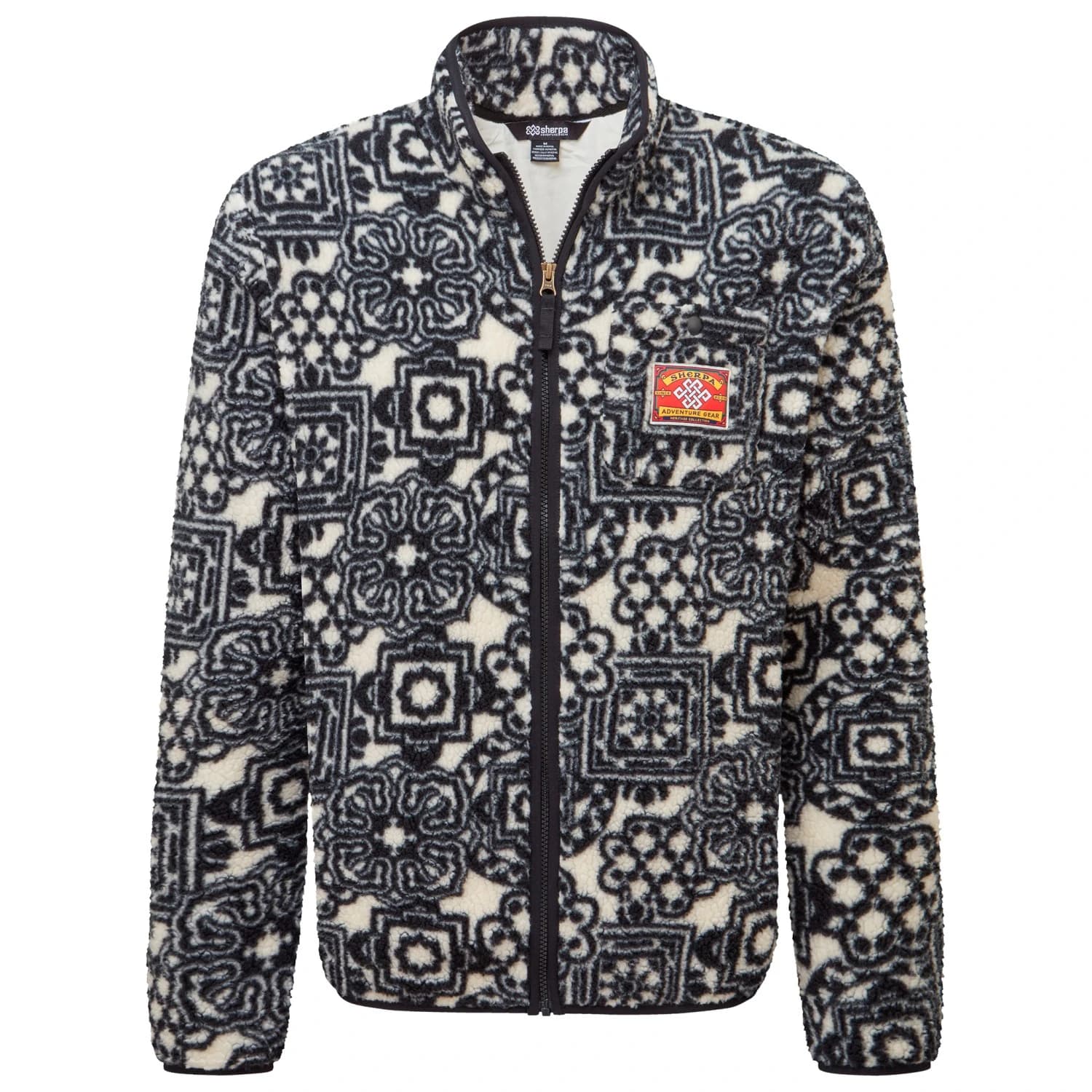 Поларено яке Sherpa Tarcho Printed Full Zip Jacket Fleece jacket - Black Brocade