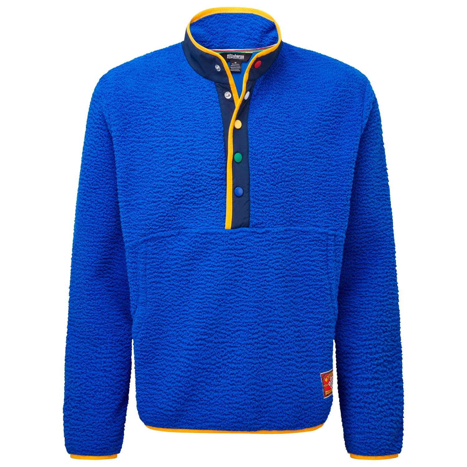 Поларен пуловер Sherpa Tarcho Snap Pullover Fleece jumper - Vibrant Blue