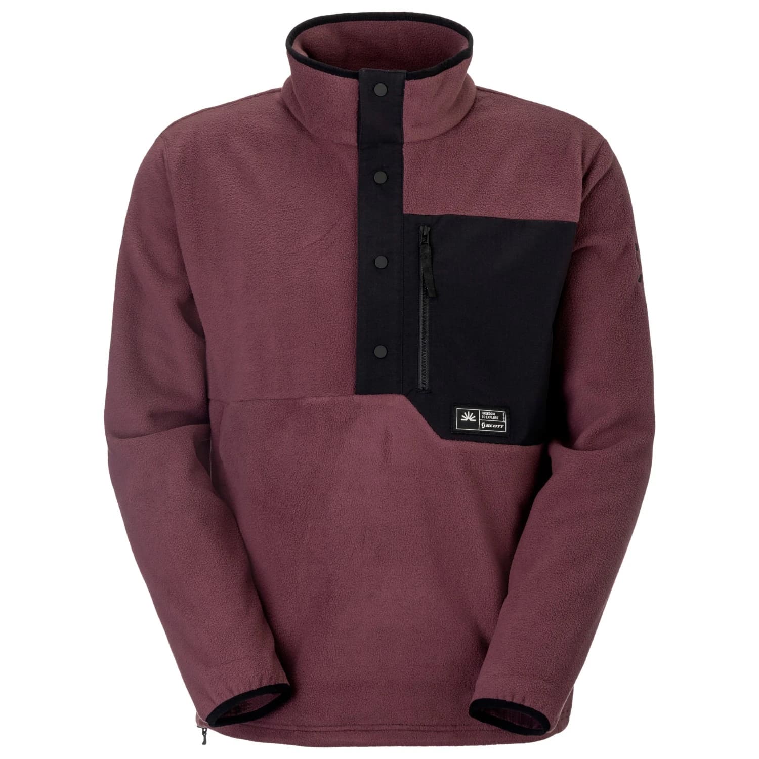 Мъжки поларен пуловер Scott Pullover Escape Original Fleece Fleece jumper - Cocoa Red