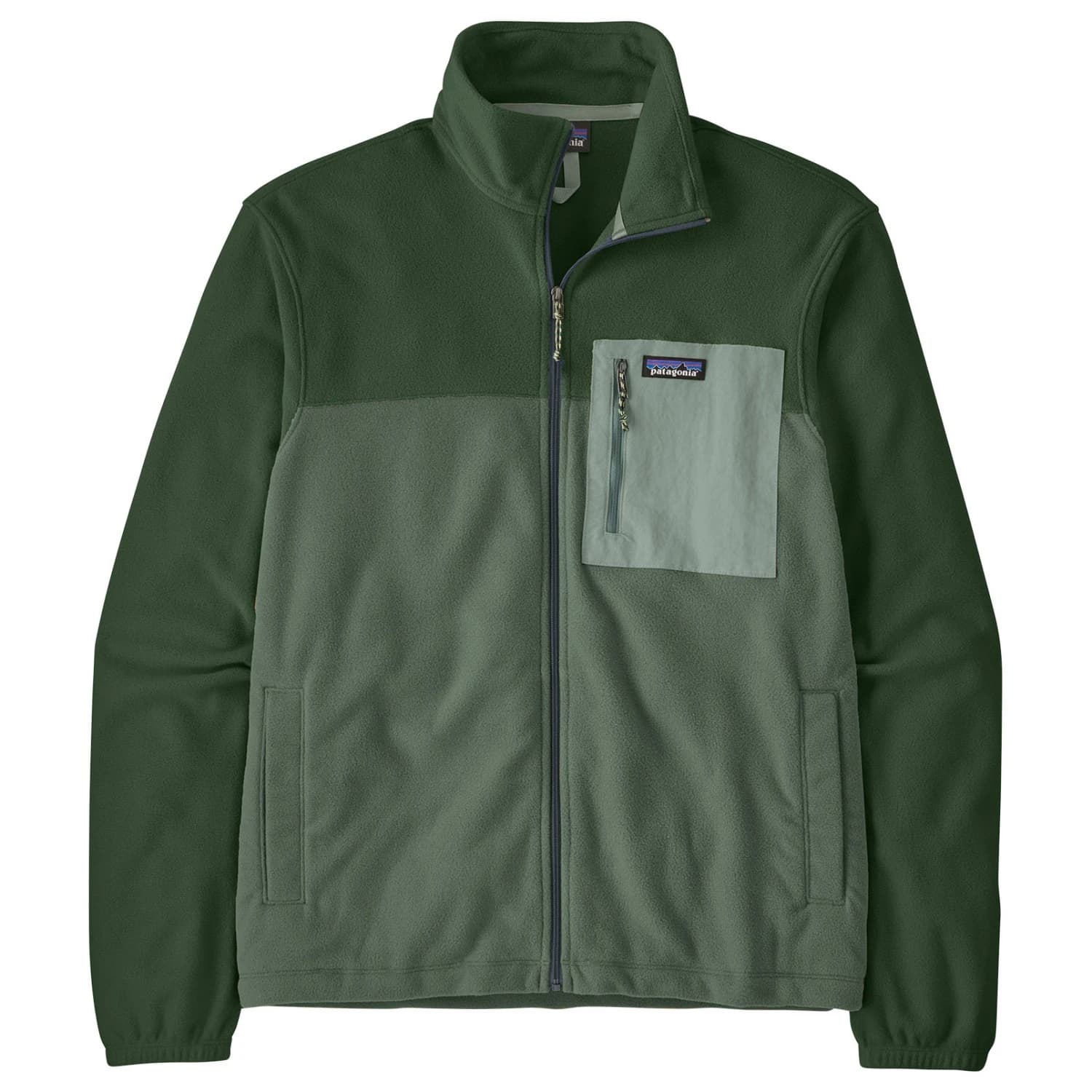Мъжки поларен пуловер Patagonia Micro D Patch Pocket Jacket Fleece jumper - Canopy Green