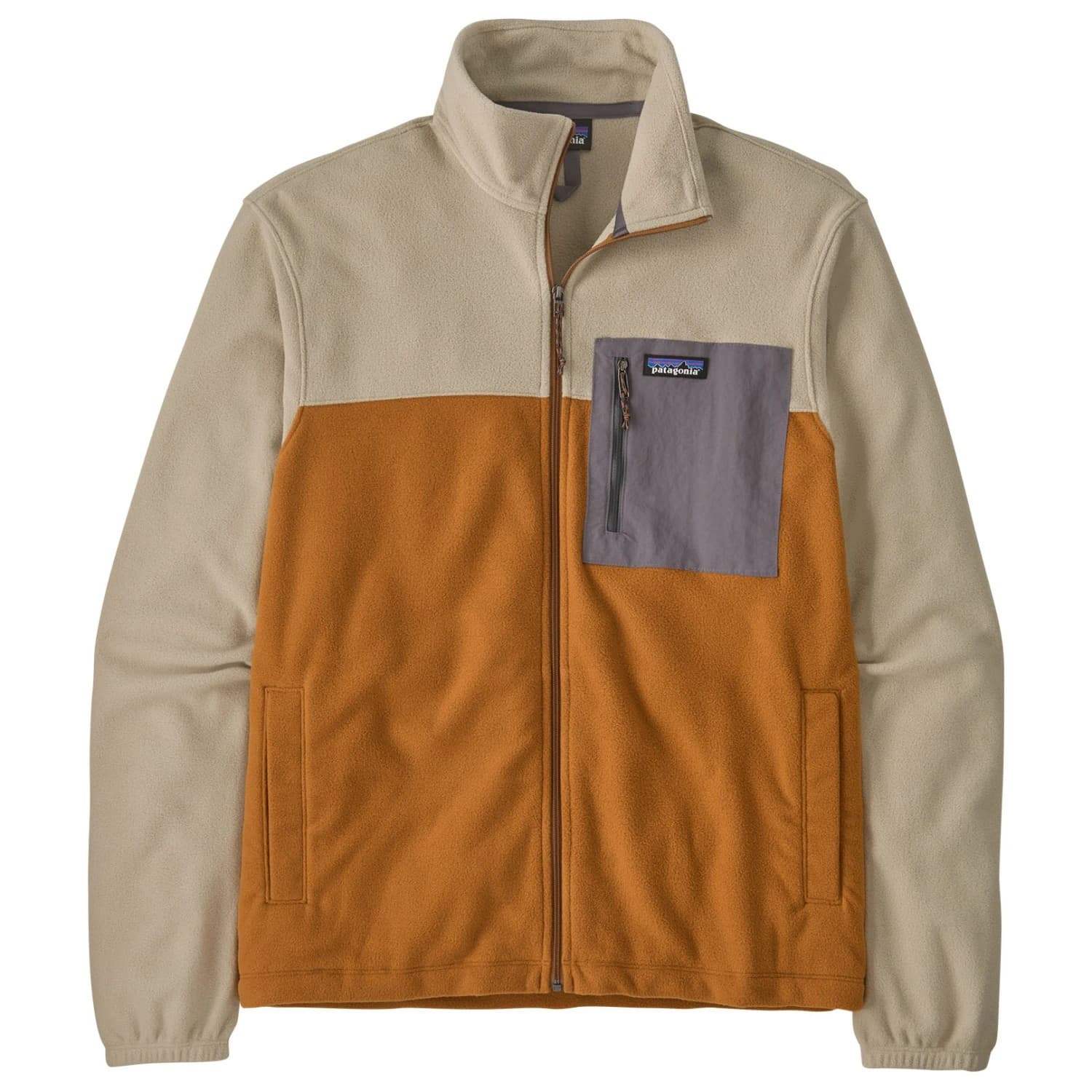 Мъжки поларен пуловер Patagonia Micro D Patch Pocket Jacket Fleece jumper - Cinnamon Brown