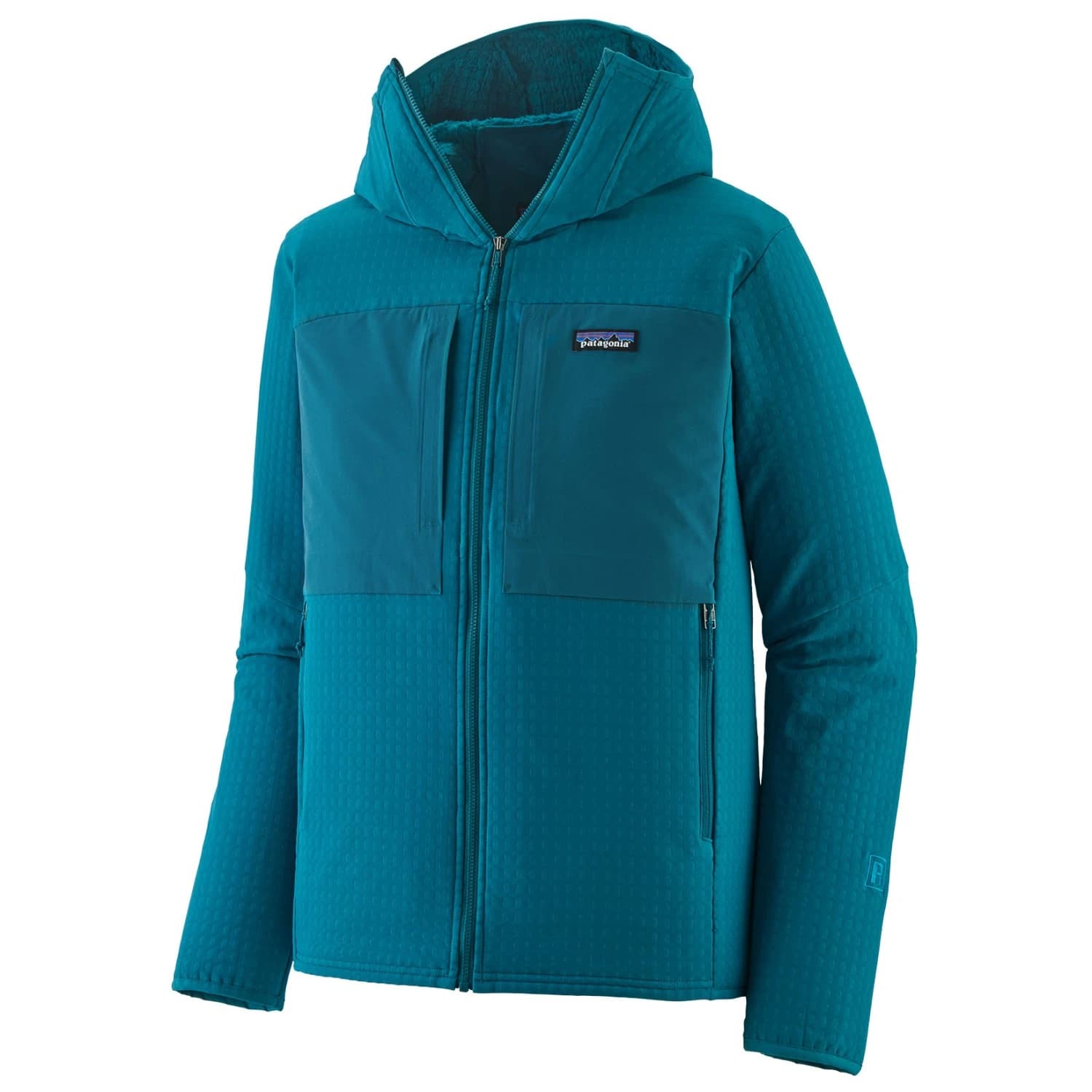 Мъжко поларено яке Patagonia R2 Techface Hoody Fleece jacket - Glacial Blue