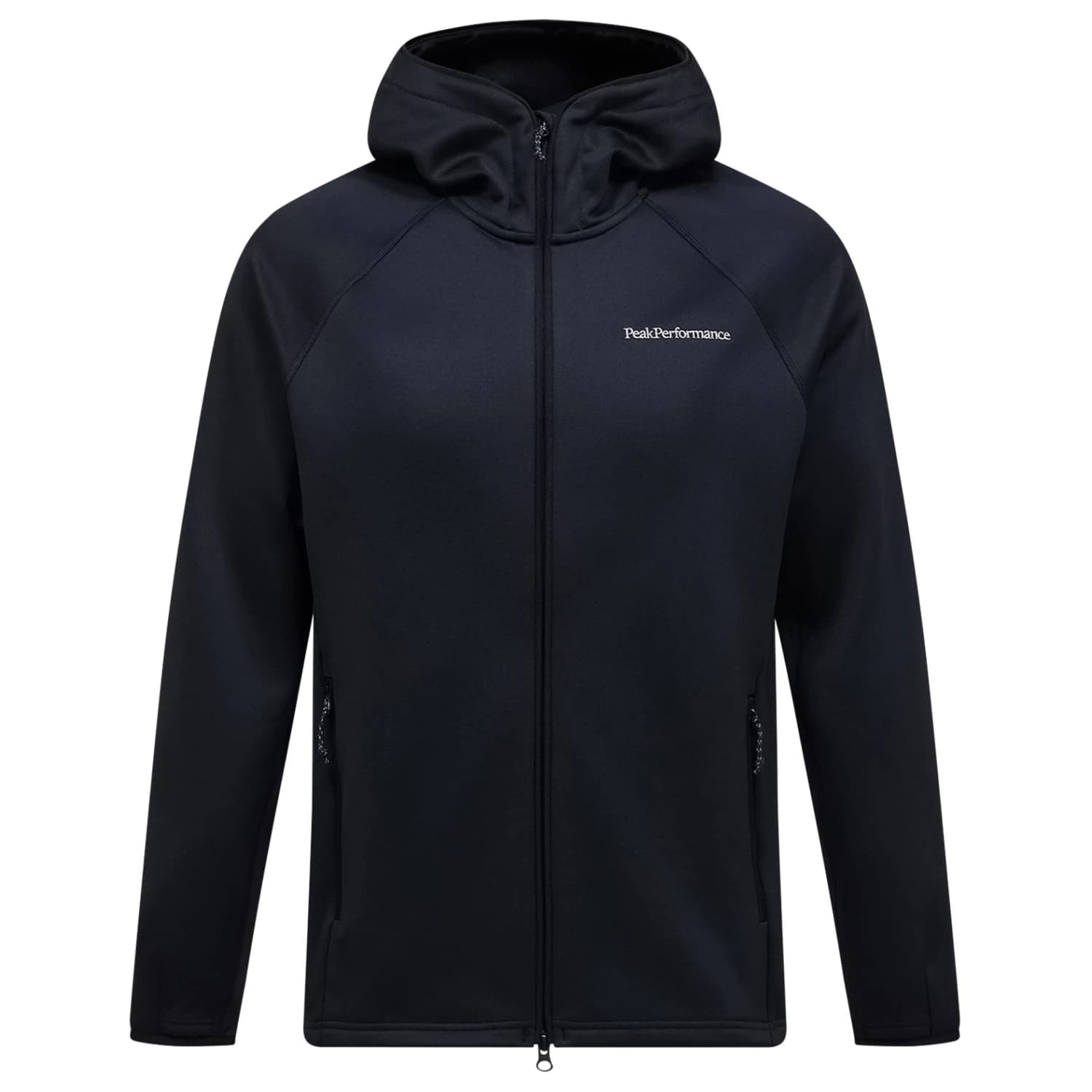 Поларено яке Peak Performance Midlayer Zip Hood Fleece jacket - Black
