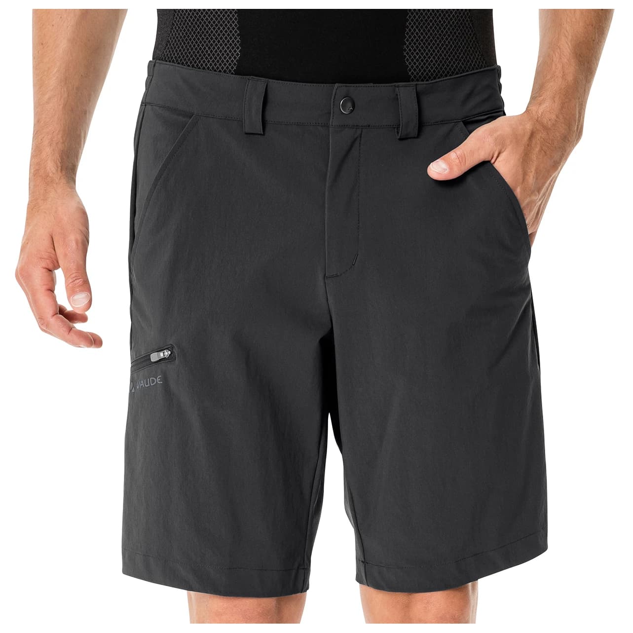 Мъжки къси панталони Vaude Farley Stretch Bermuda II Shorts - Black