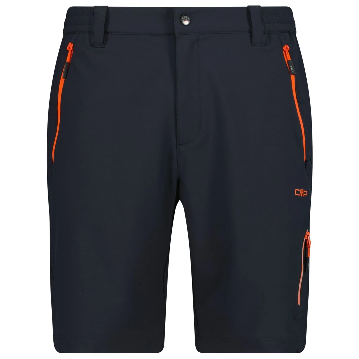 Мъжки къси панталони CMP Bermuda Stretch Shorts - Antracite / Orange