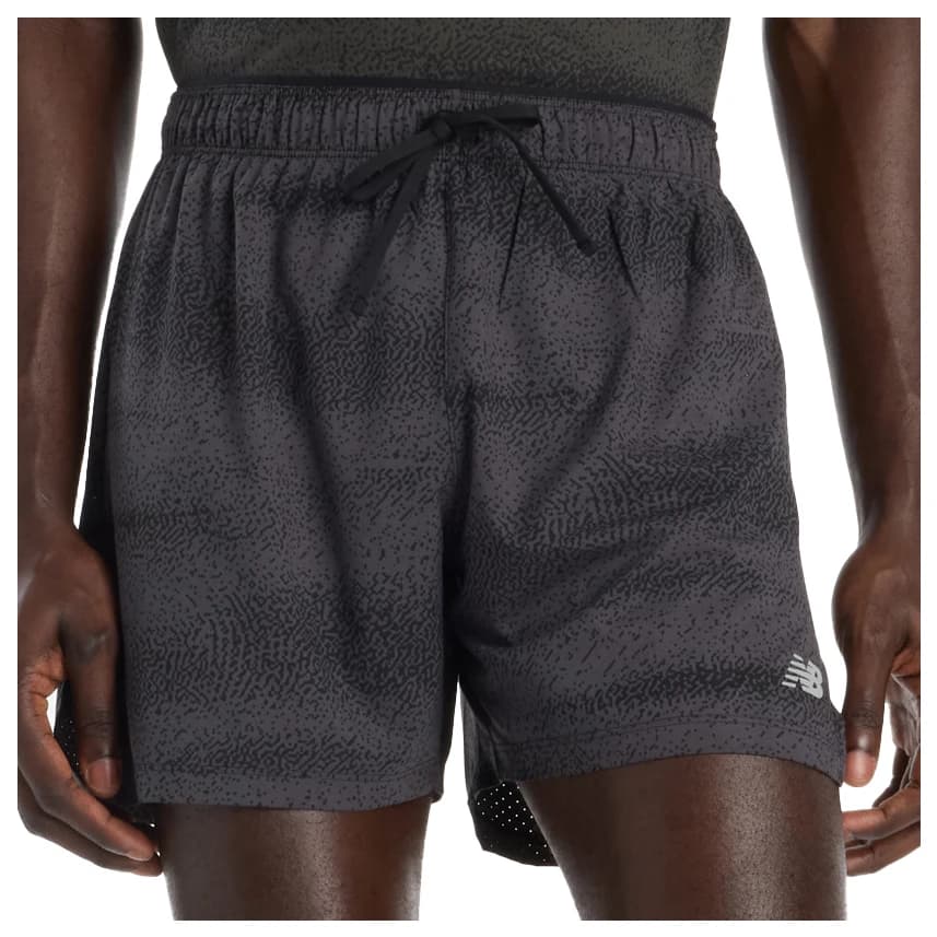 Мъжки шорти за бягане New Balance RC Printed Short 5'' Running shorts - Black / Grey