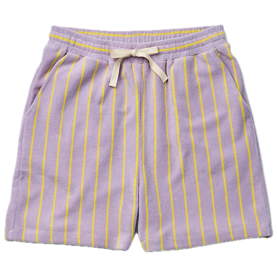 Къси панталони Bongusta Naram Shorts - Lilac / Neon Yellow