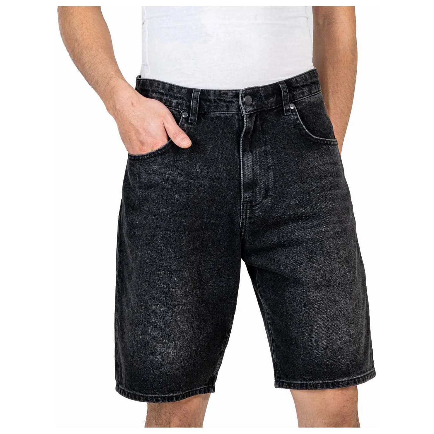 Мъжки къси панталони Reell Solid Short Cotton Shorts - Black Washed