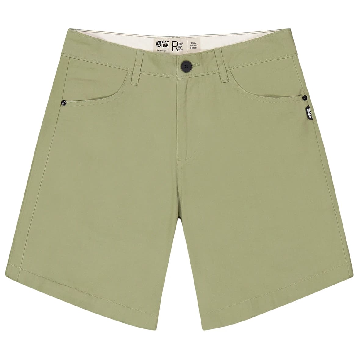 Мъжки къси панталони Picture Aldos Plain Shorts - Aloe