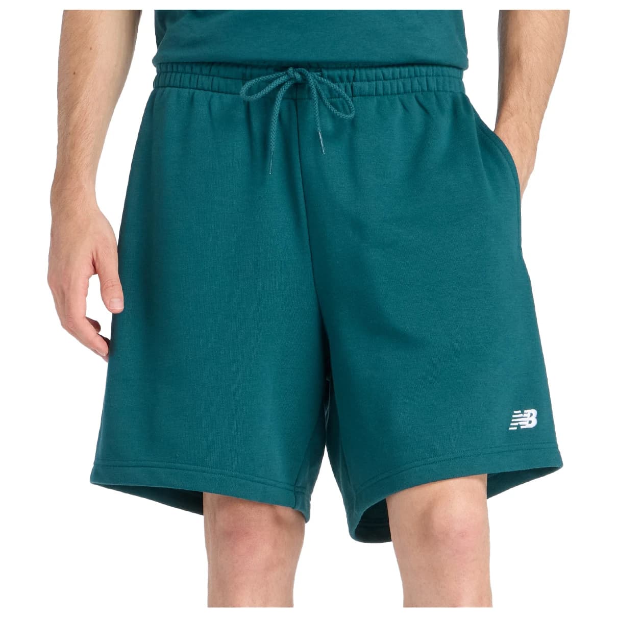 Мъжки къси панталони New Balance Sport Essentials French Terry Short 7'' Shorts - Medusa Green