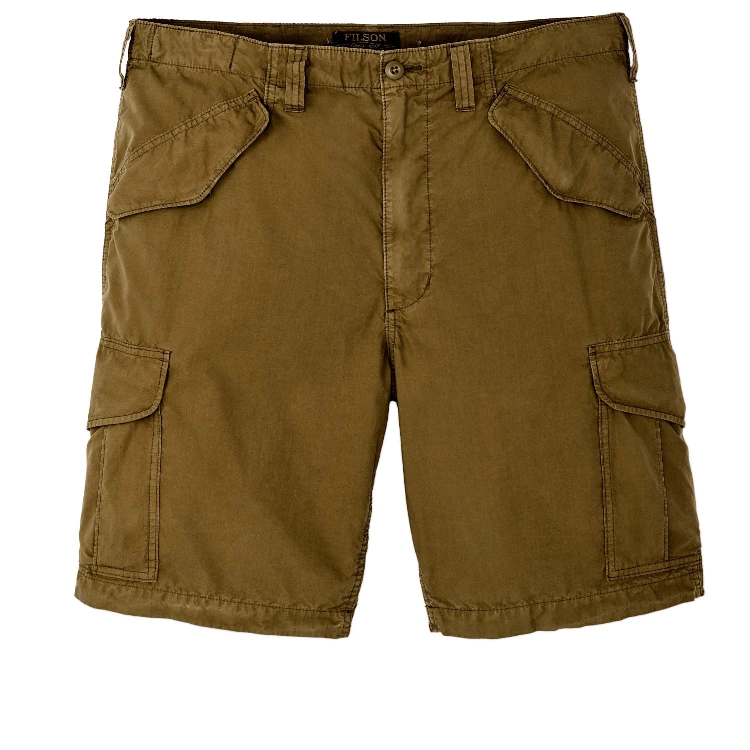 Мъжки къси панталони Filson Tropical Poplin Cargo Short Shorts - Military Olive