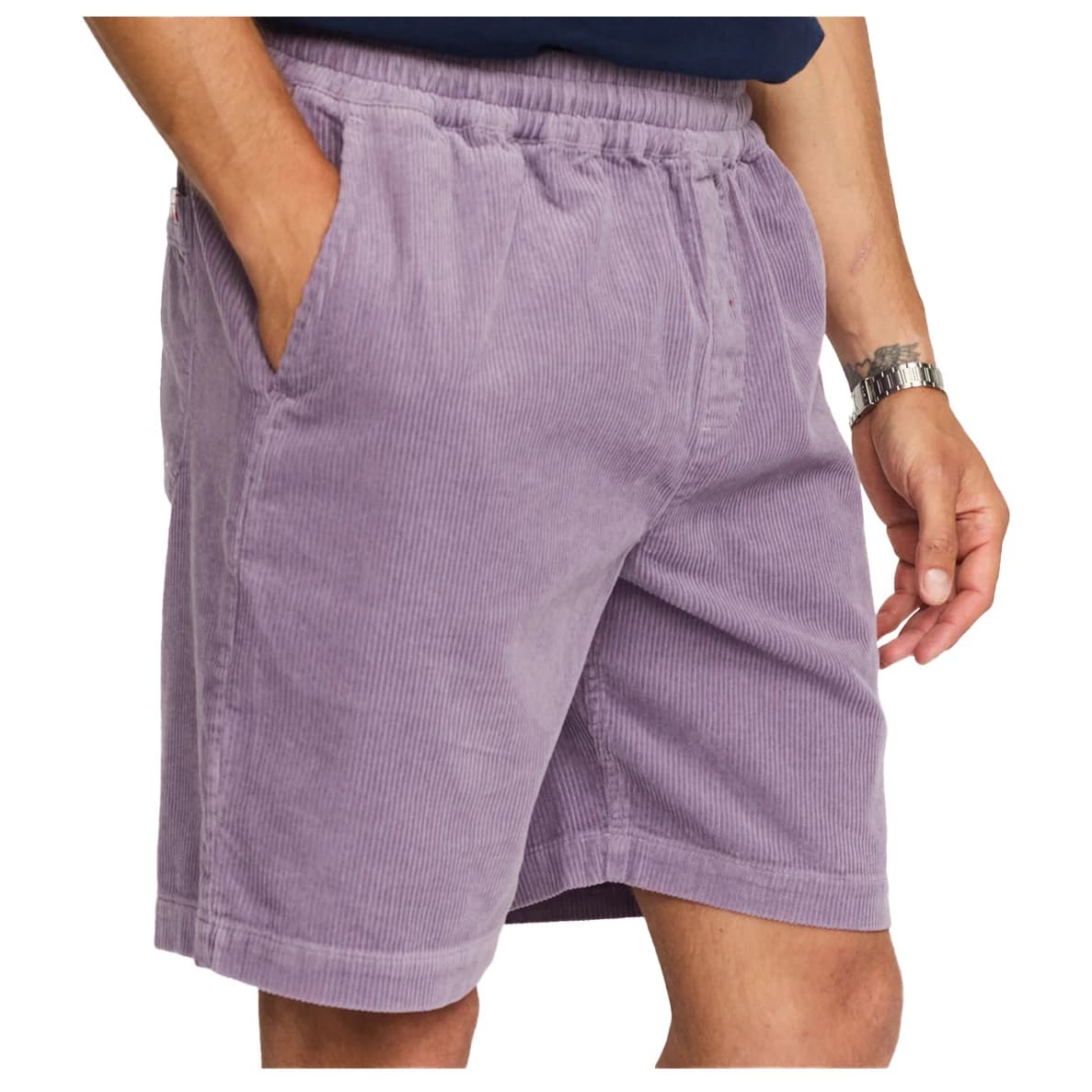 Мъжки къси панталони Revolution Long Casual Shorts - Purple