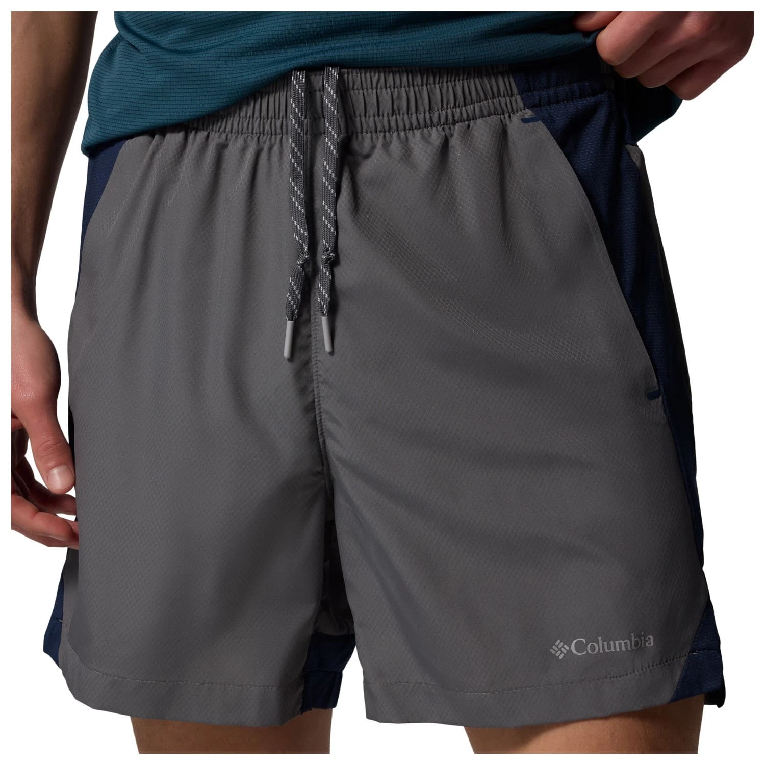 Мъжки къси панталони Columbia Three Pitch Short Shorts - City Grey / Collegiate Navy