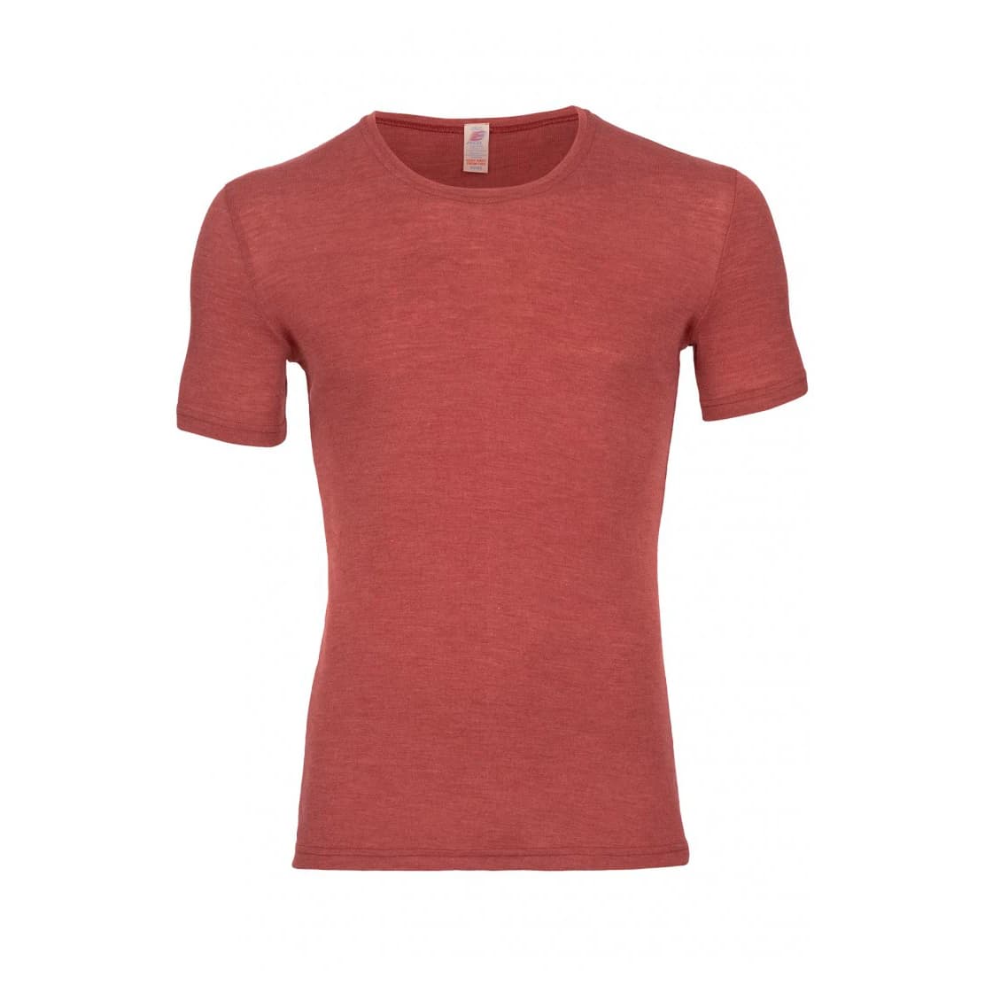 Мъжко копринено термобельо Engel Shirt S/S Merino base layer - Kupfer