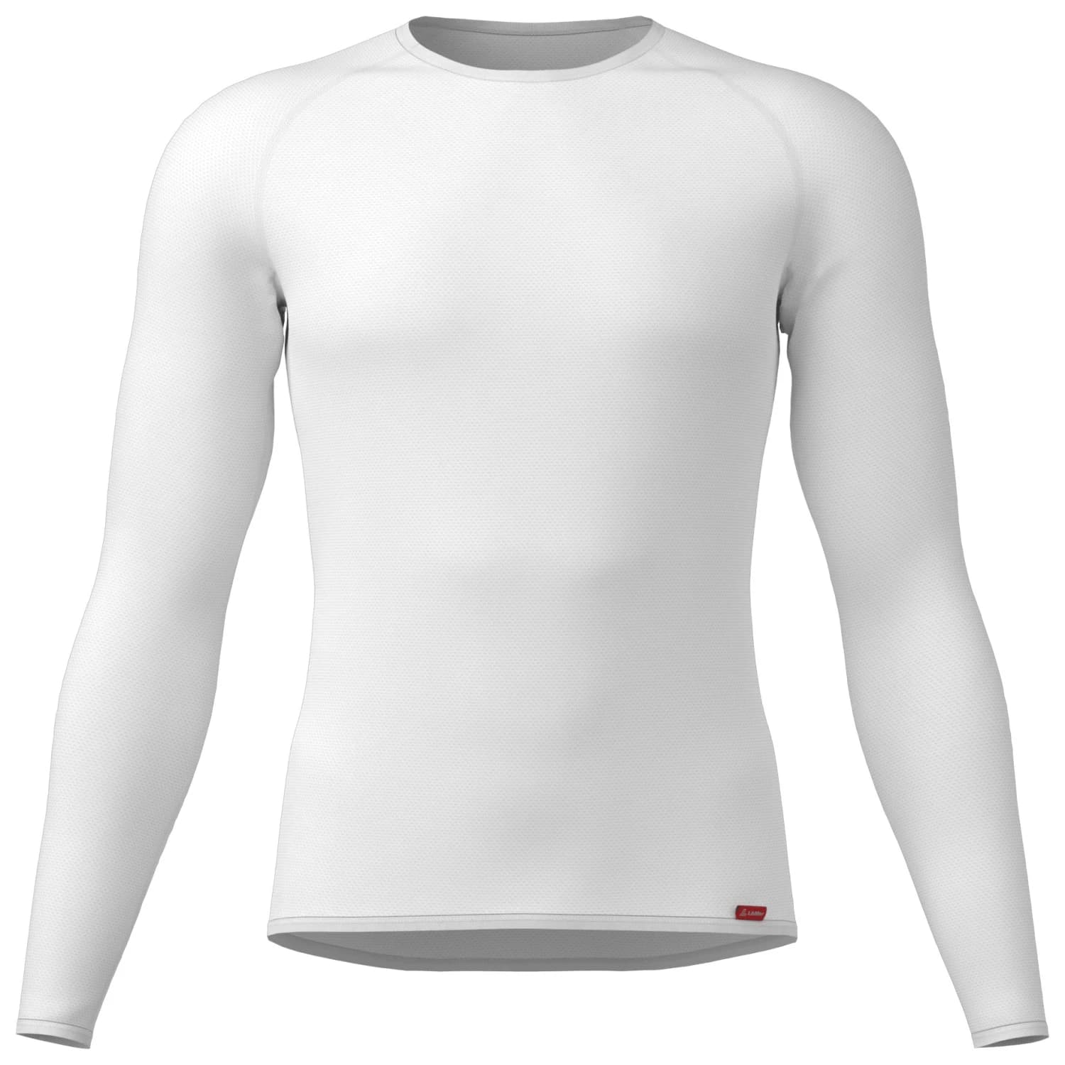 Мъжко синтетично термобельо Löffler Shirt LA Transtex Light Synthetic base layer - White