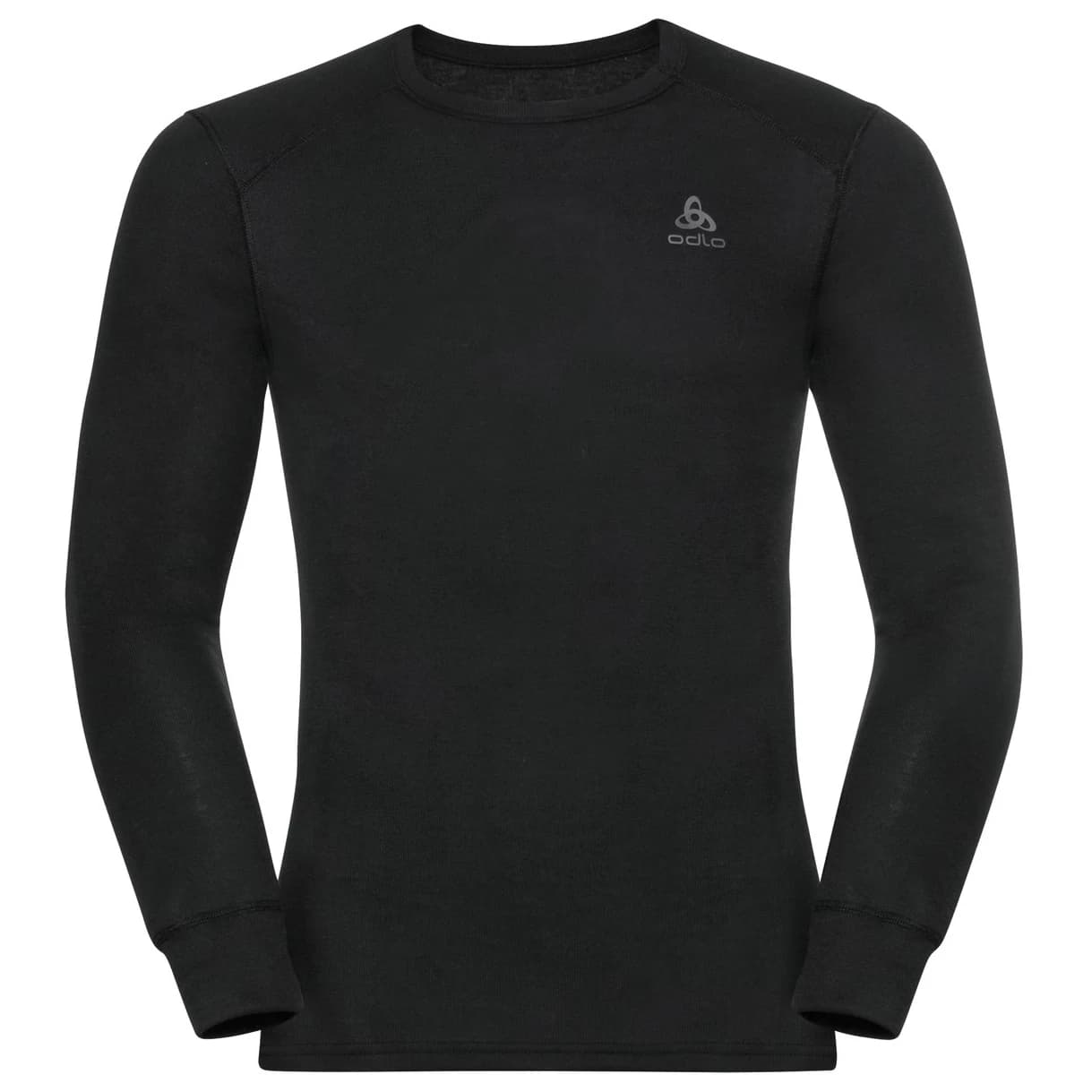 Мъжко синтетично термобельо Odlo Base Layer Top Crew Neck L/S Active Warm Eco Synthetic base layer - Black
