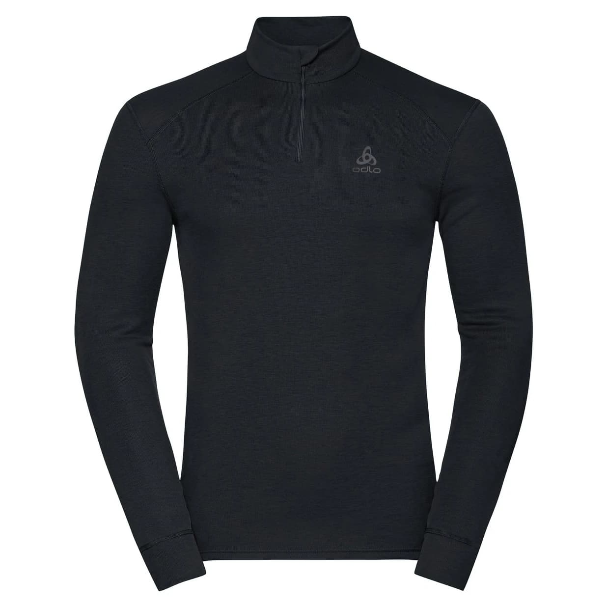 Мъжко синтетично термобельо Odlo BL Top Turtle Neck L/S Half Zip Active Warm Synthetic base layer - Black