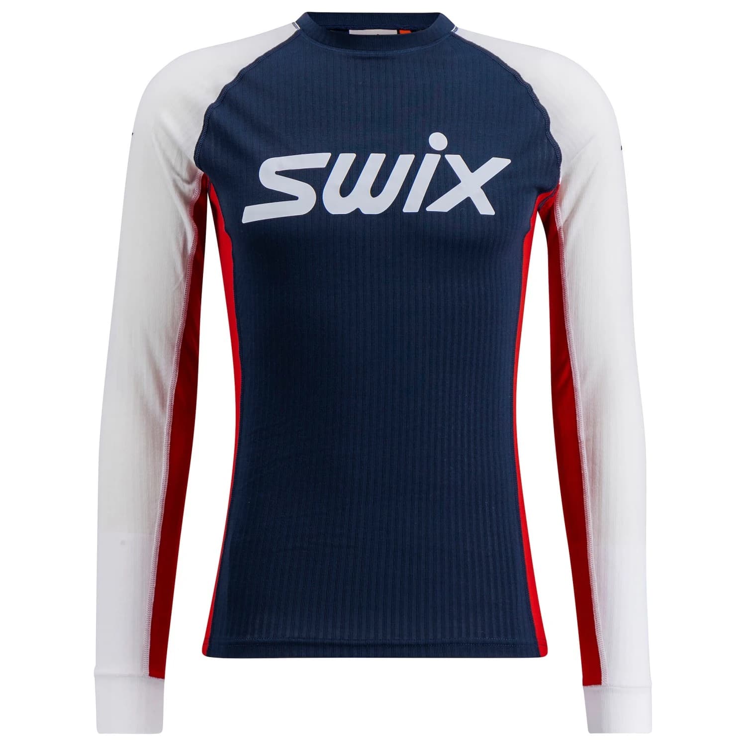 Синтетично термобельо Swix RaceX Classic Long Sleeve Synthetic base layer - Dark Navy / Bright White