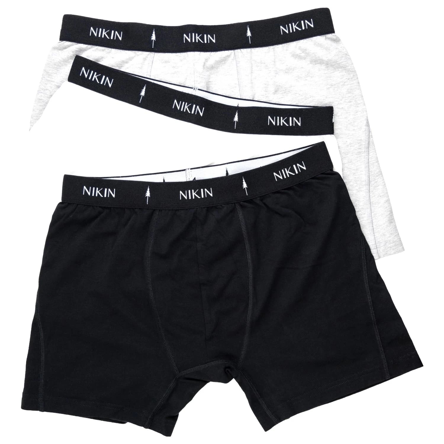 Мъжко бельо NIKIN Treetrunks Set Briefs - Black / White / Grey