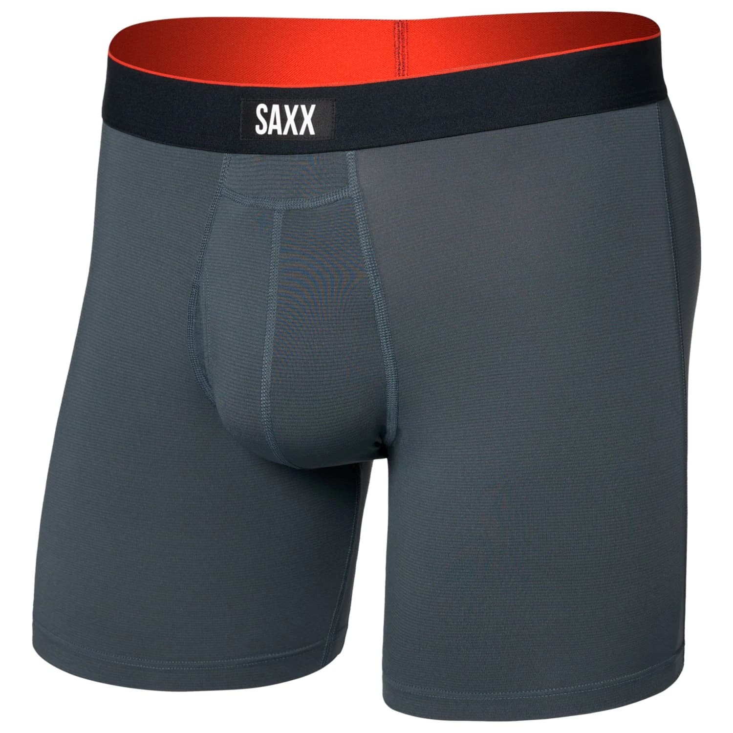 Мъжко синтетично термобельо Saxx Multi-Sport Mesh Boxer Brief Fly Synthetic base layer - Turbulence / Black WB