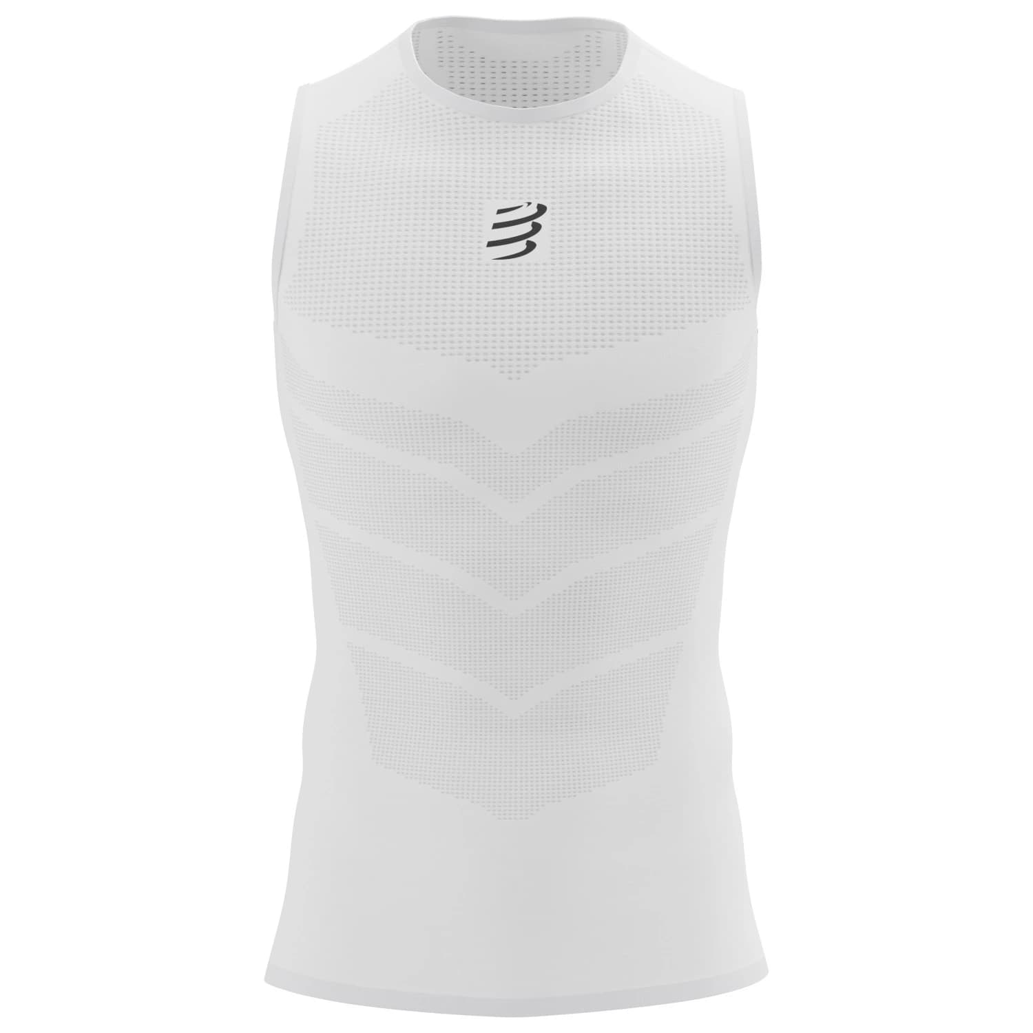 Мъжко синтетично термобельо Compressport On/Off Tank Top Synthetic base layer - White