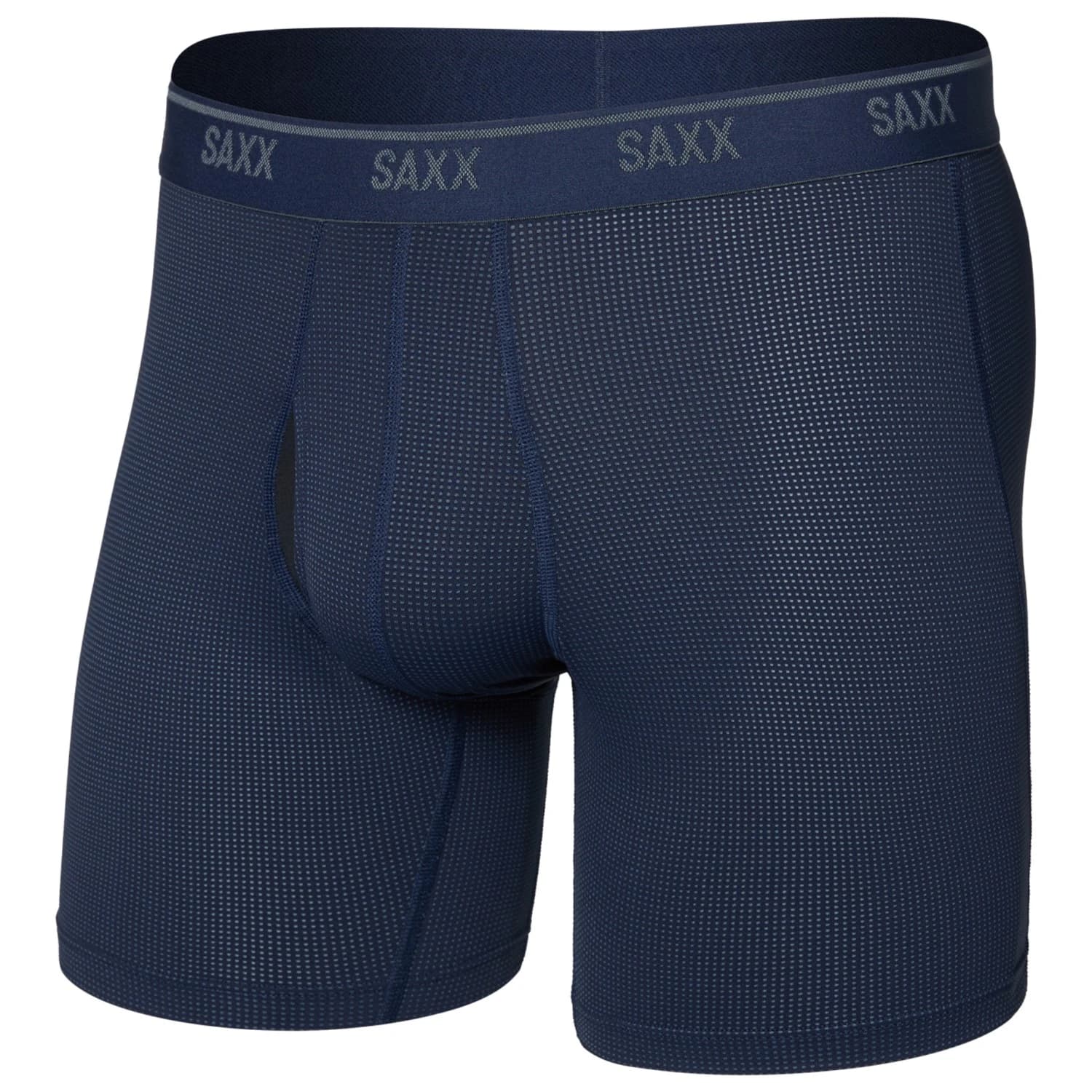 Мъжко синтетично термобельо Saxx Quest Quick-Dry Mesh Boxer Brief Fly Synthetic base layer - Maritime