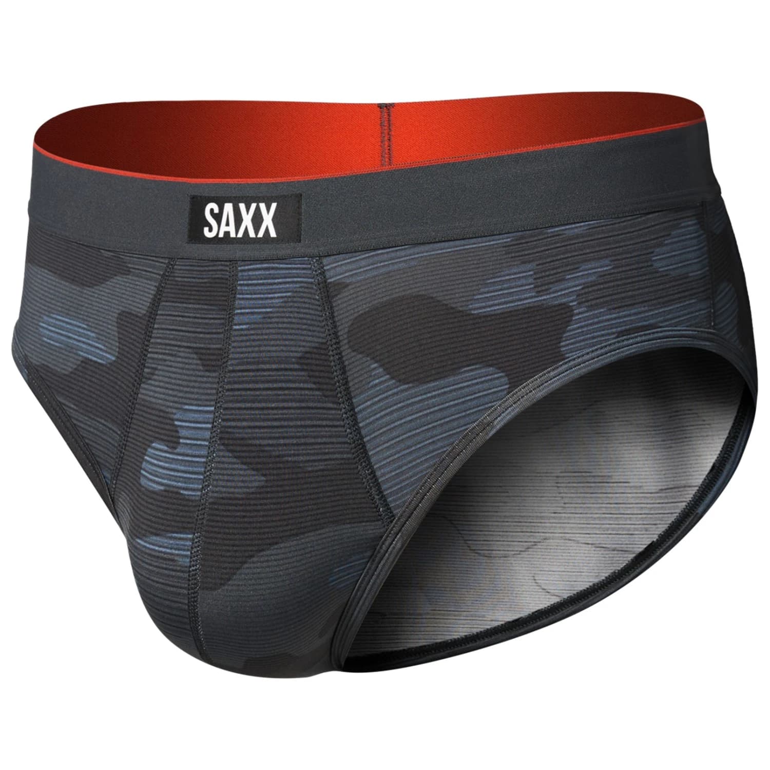 Мъжко синтетично термобельо Saxx Multi-Sport Mesh Brief Synthetic base layer - Remote Camo / Faded Black