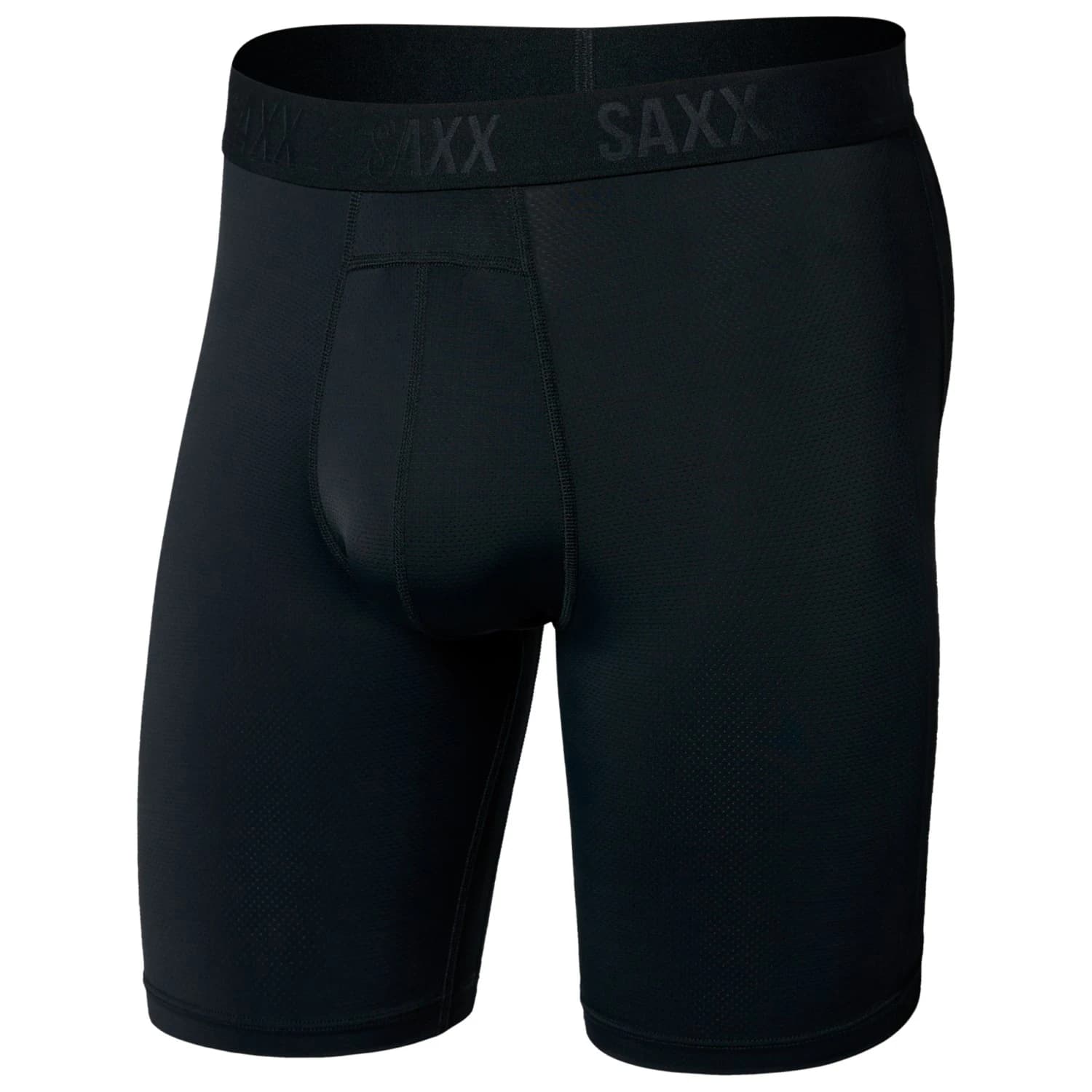 Мъжко синтетично термобельо Saxx Smooth Flex Light Compression Long Boxer Brief Synthetic base layer - Black