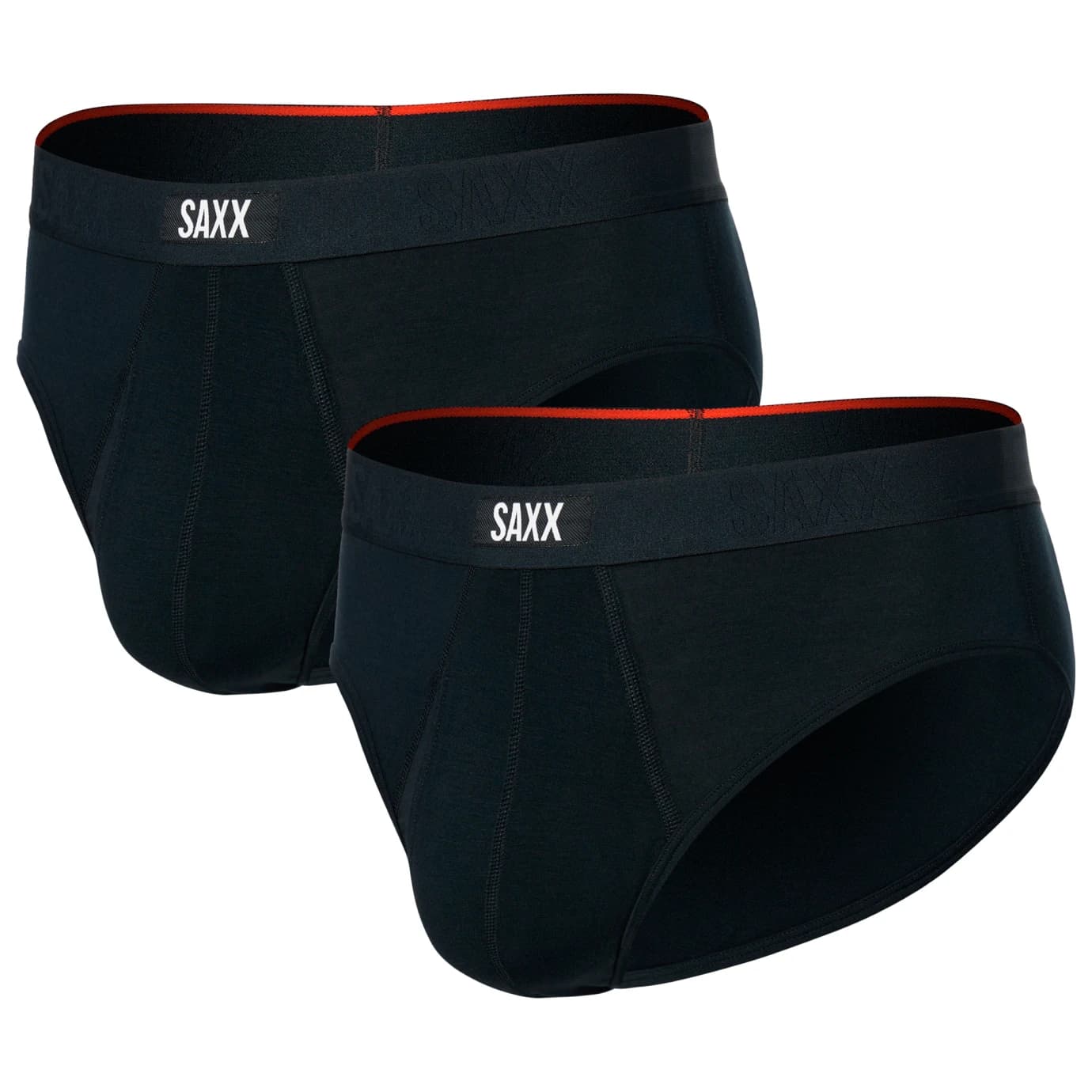 Мъжко ежедневно термо бельо Saxx Vibe Xtra Soft Comfort Brief Fly 2-Pack Everyday base layer - Black