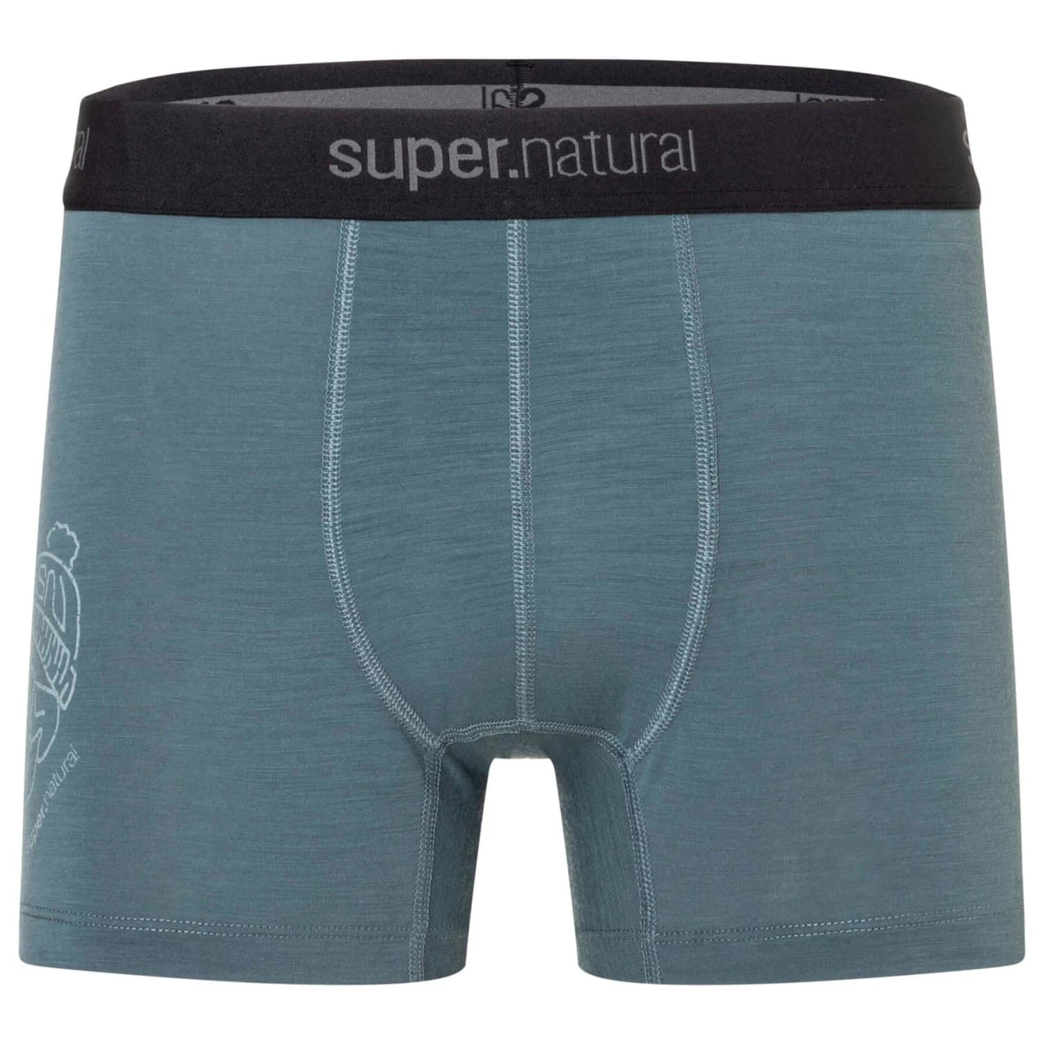 Мъжко бельо super.natural Tundra175 Frosty Boxer Briefs - Stormy Weather / Vapor Grey