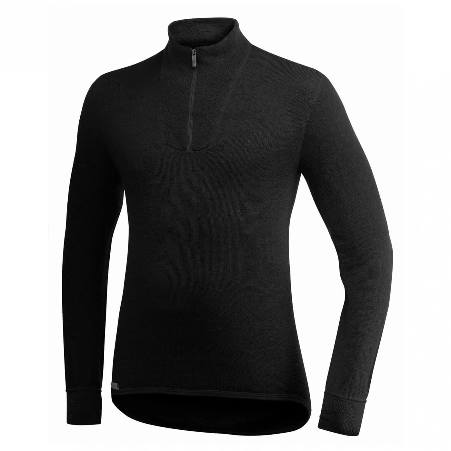 Мериносово термобельо Woolpower Zip Turtleneck 200 Merino base layer - Black