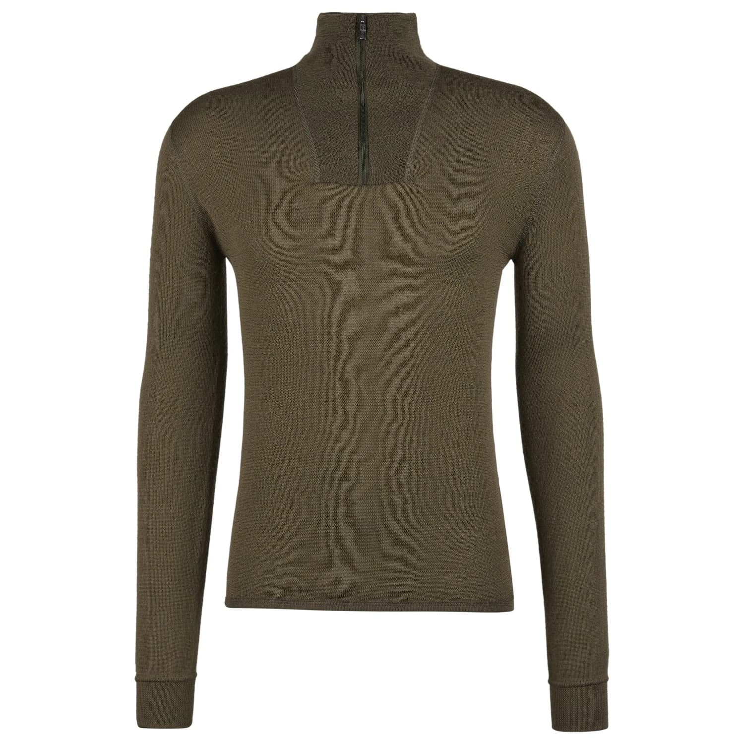 Мериносово термобельо Woolpower Zip Turtleneck 200 Merino base layer - Pine Green