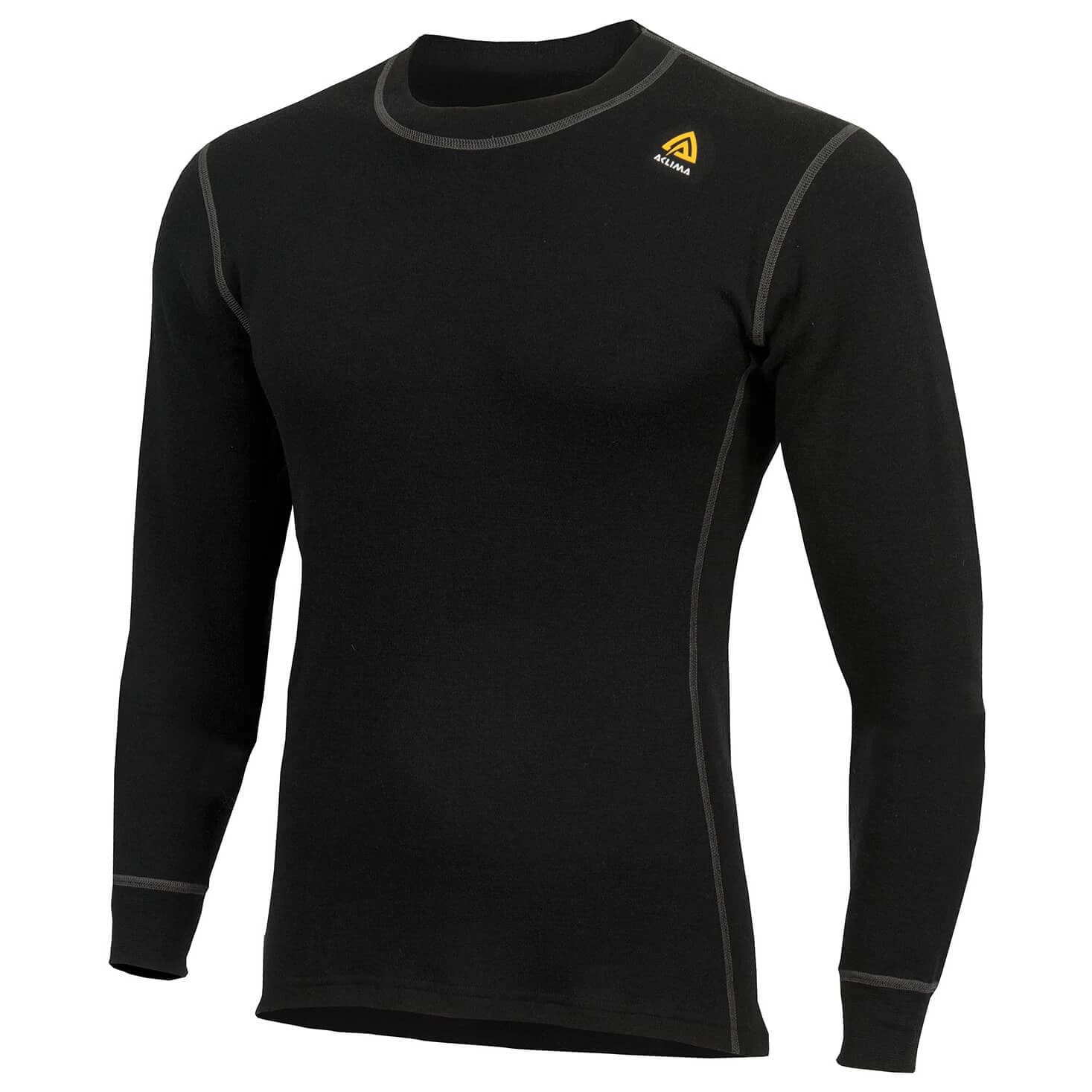 Мъжко мериносово термобельо Aclima WW Crew Neck Merino base layer - Jet Black
